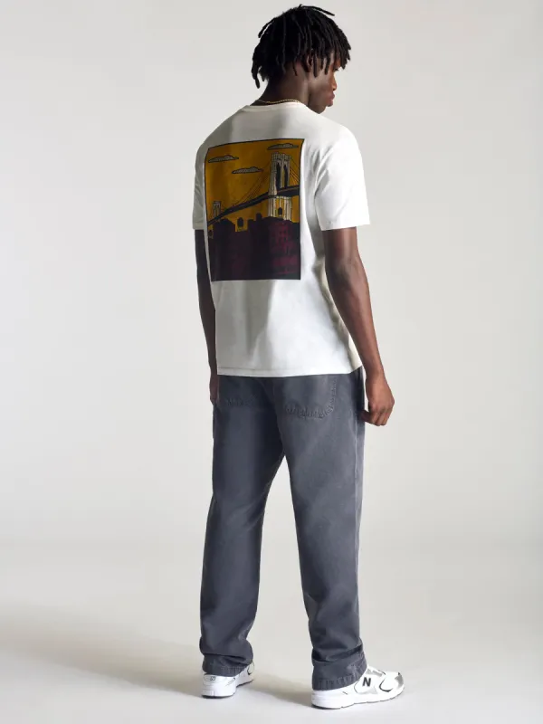 Men's City Printed T-Shirt In Antique White sold by Brooklyn Industries