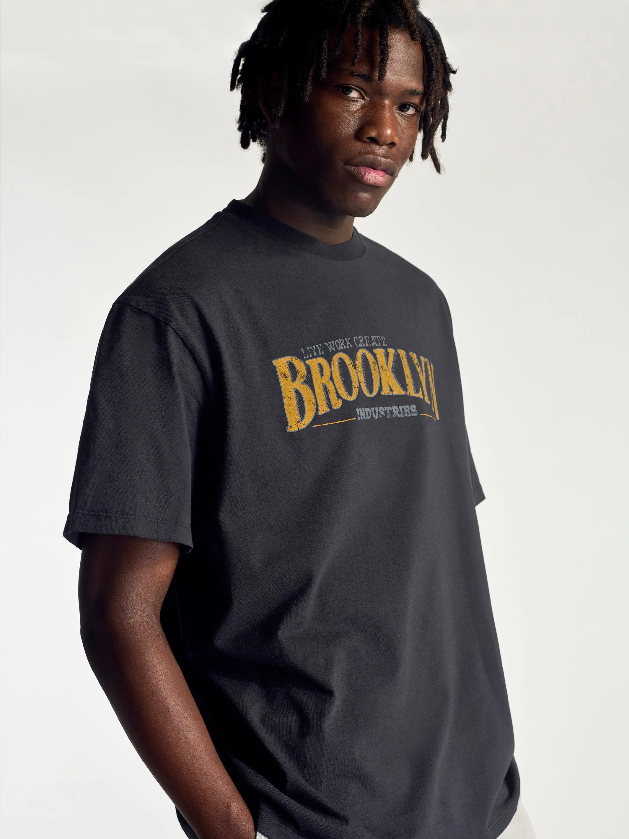 Men's Brooklyn Vintage T-Shirt In Black sold by Brooklyn Industries product image thumbnail 2