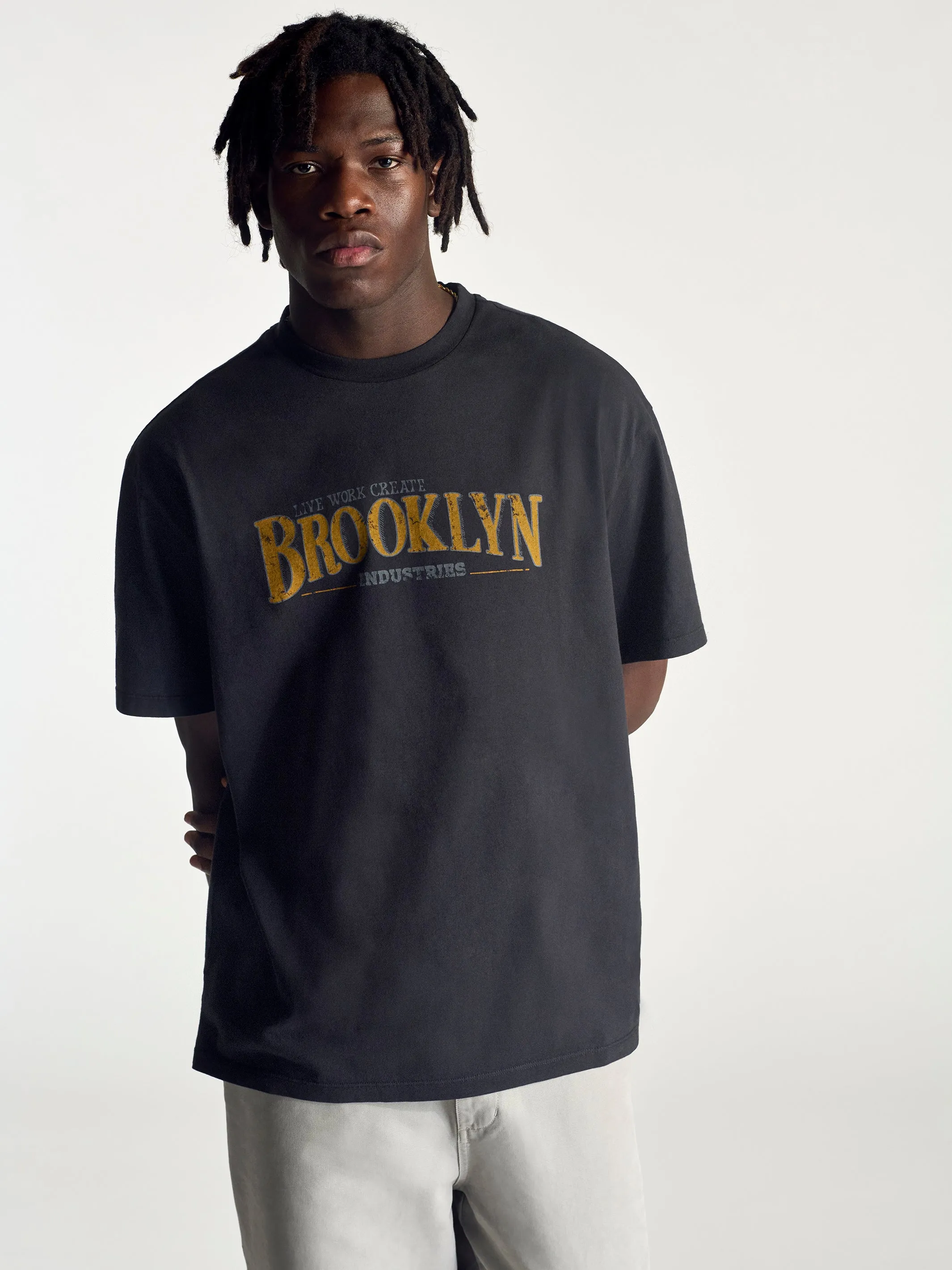 Men's Brooklyn Vintage T-Shirt In Black sold by Brooklyn Industries