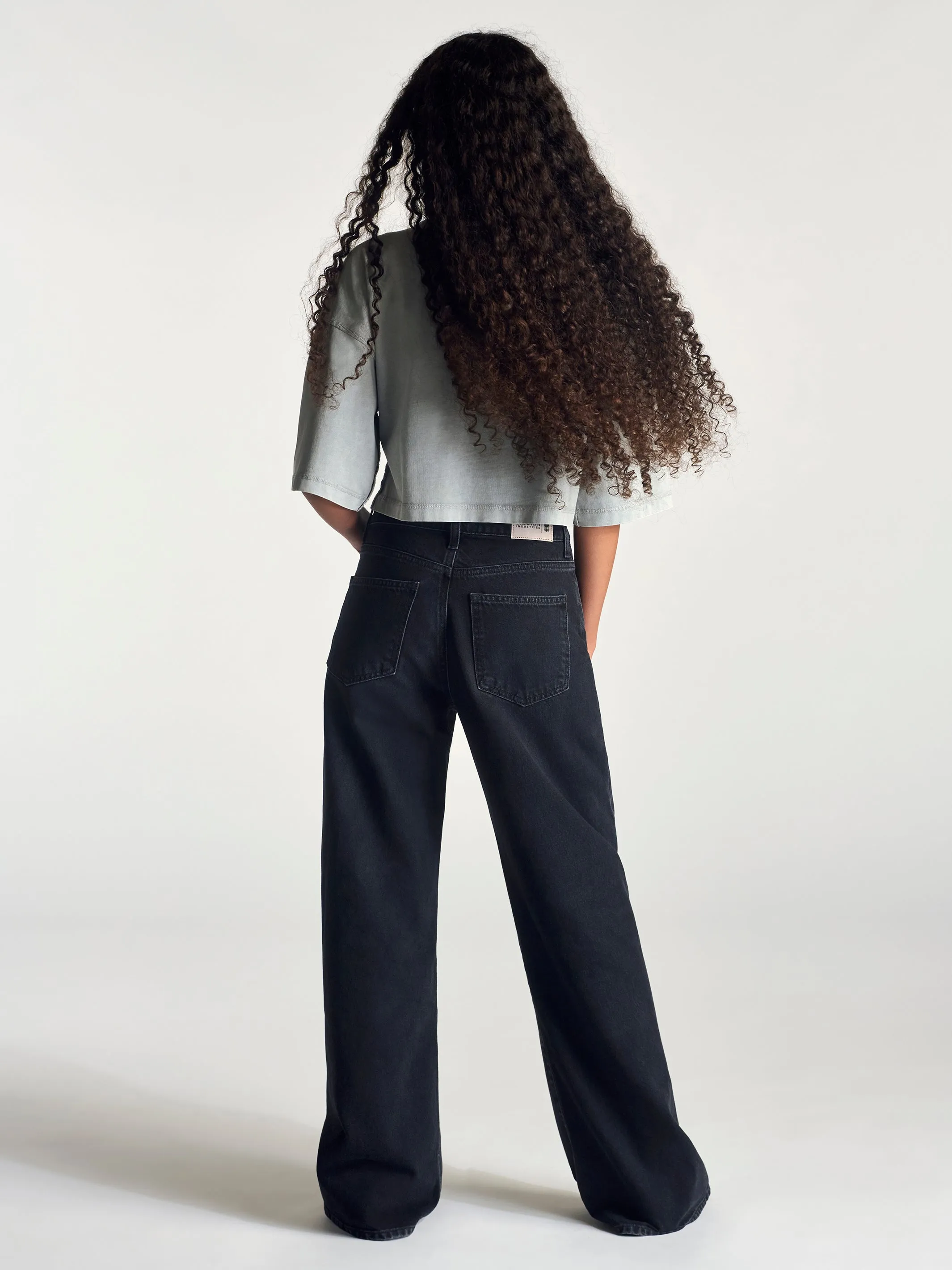 Women's Midtown Mid-Rise Relaxed Pants In Dark Smoke Denim sold by Brooklyn Industries product image thumbnail 4