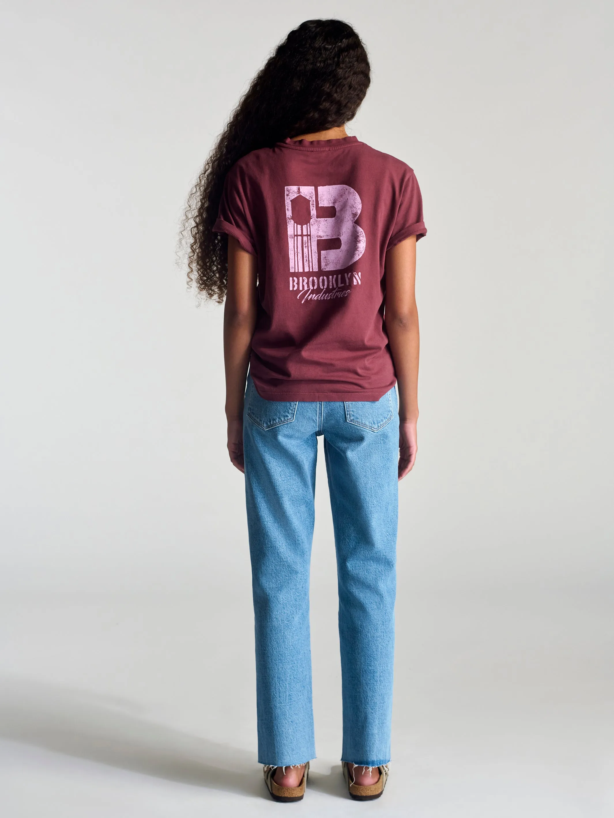 Women's Brooklyn Vintage T-Shirt In Red Mahogany sold by Brooklyn Industries product image thumbnail 5