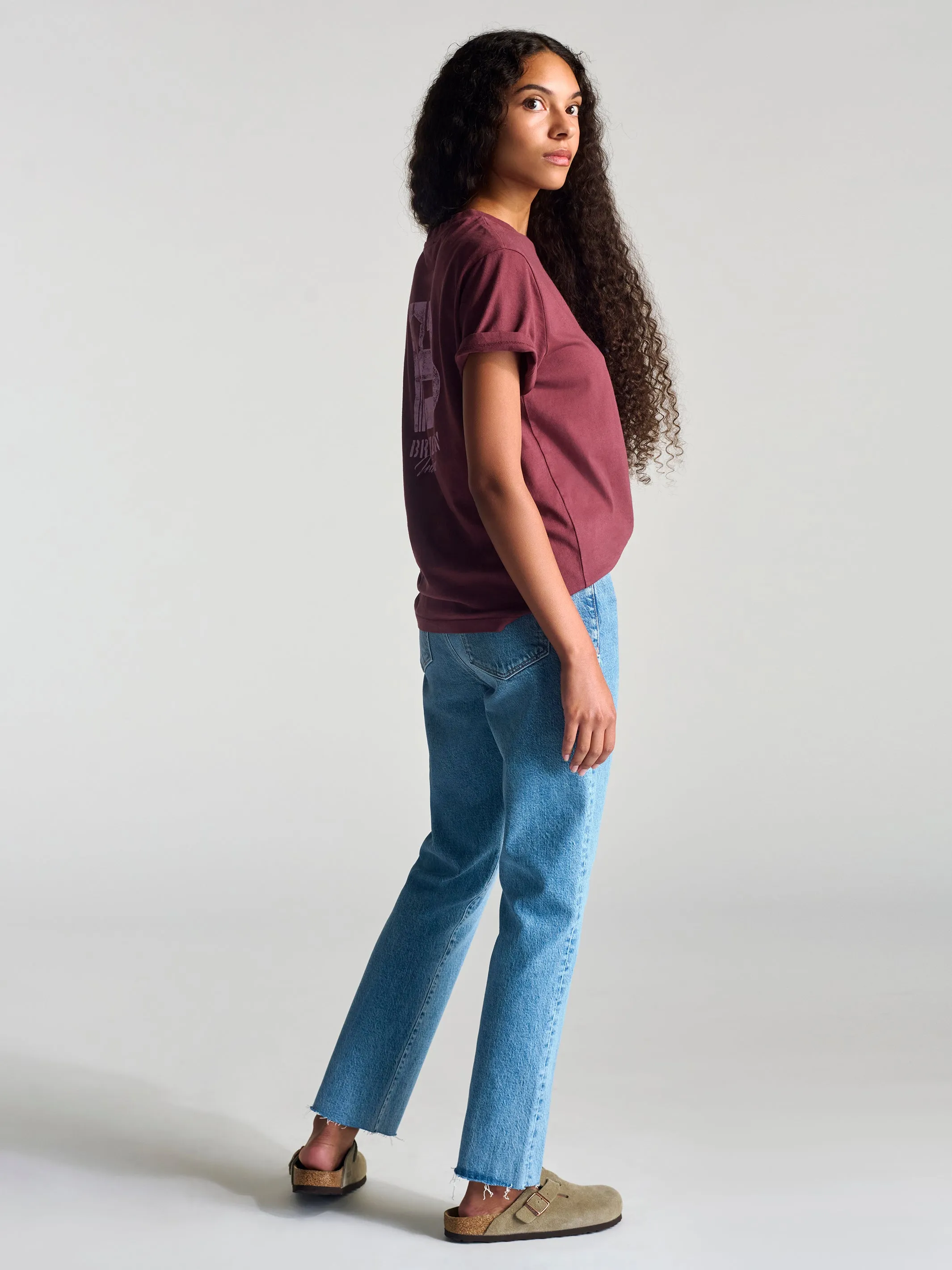 Women's Brooklyn Vintage T-Shirt In Red Mahogany sold by Brooklyn Industries product image thumbnail 4