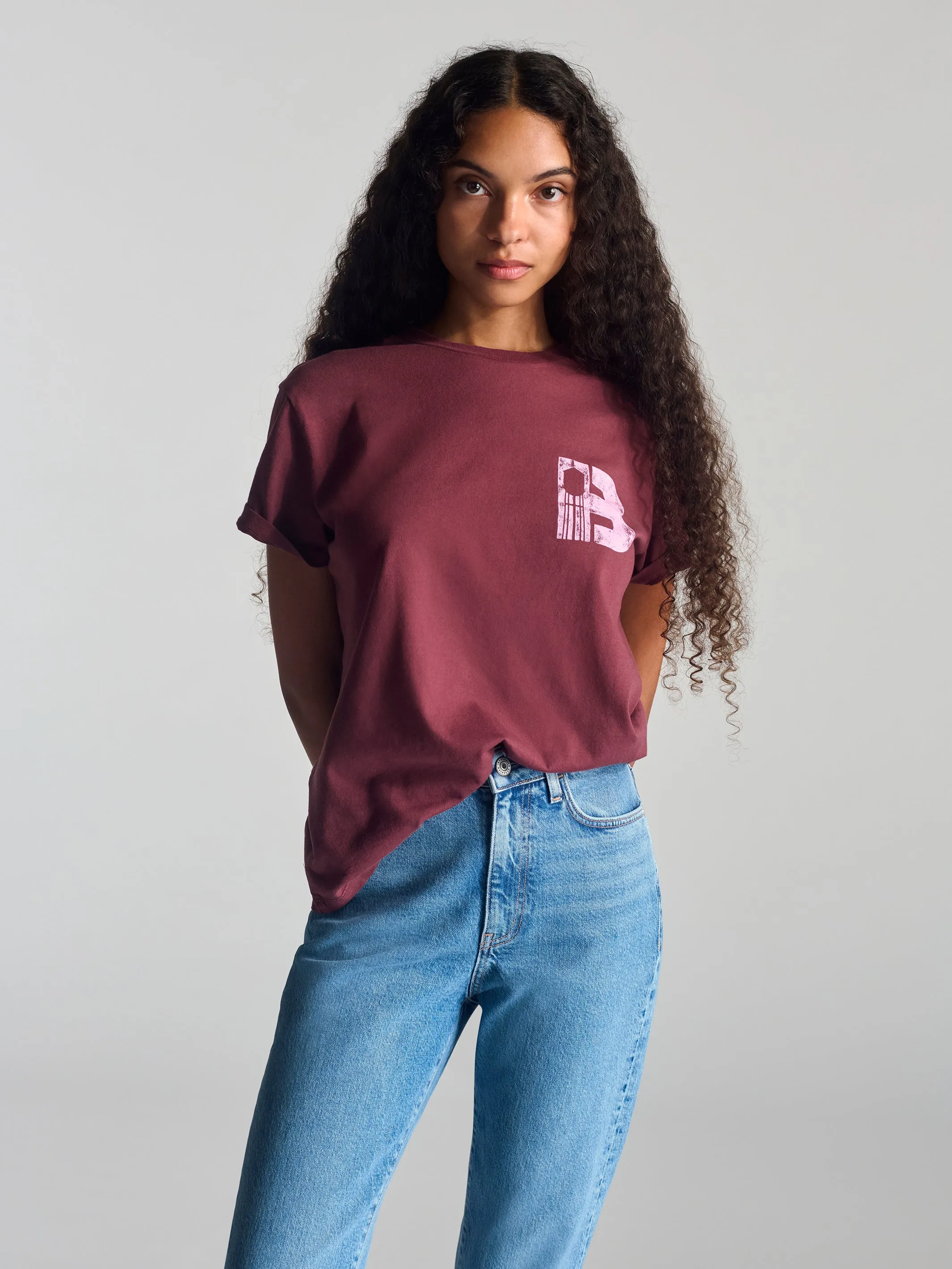Women's Brooklyn Vintage T-Shirt In Red Mahogany sold by Brooklyn Industries product image thumbnail 2