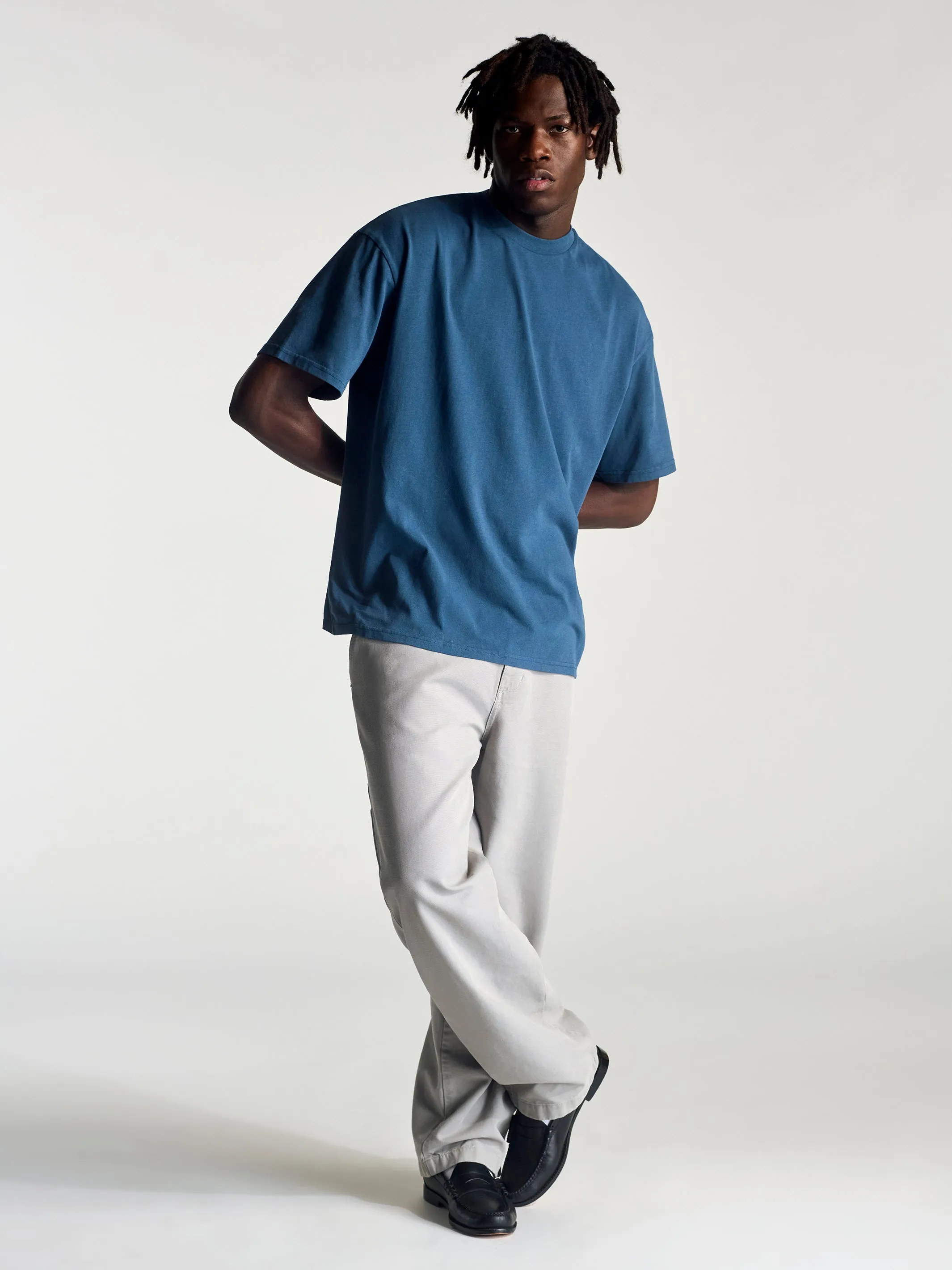 Men's Live Work Create T-Shirt In Dark Denim sold by Brooklyn Industries product image thumbnail 2