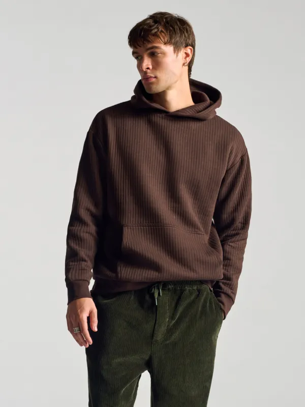 Men's Hooded Sweatshirt In Coffee Bean sold by Brooklyn Industries