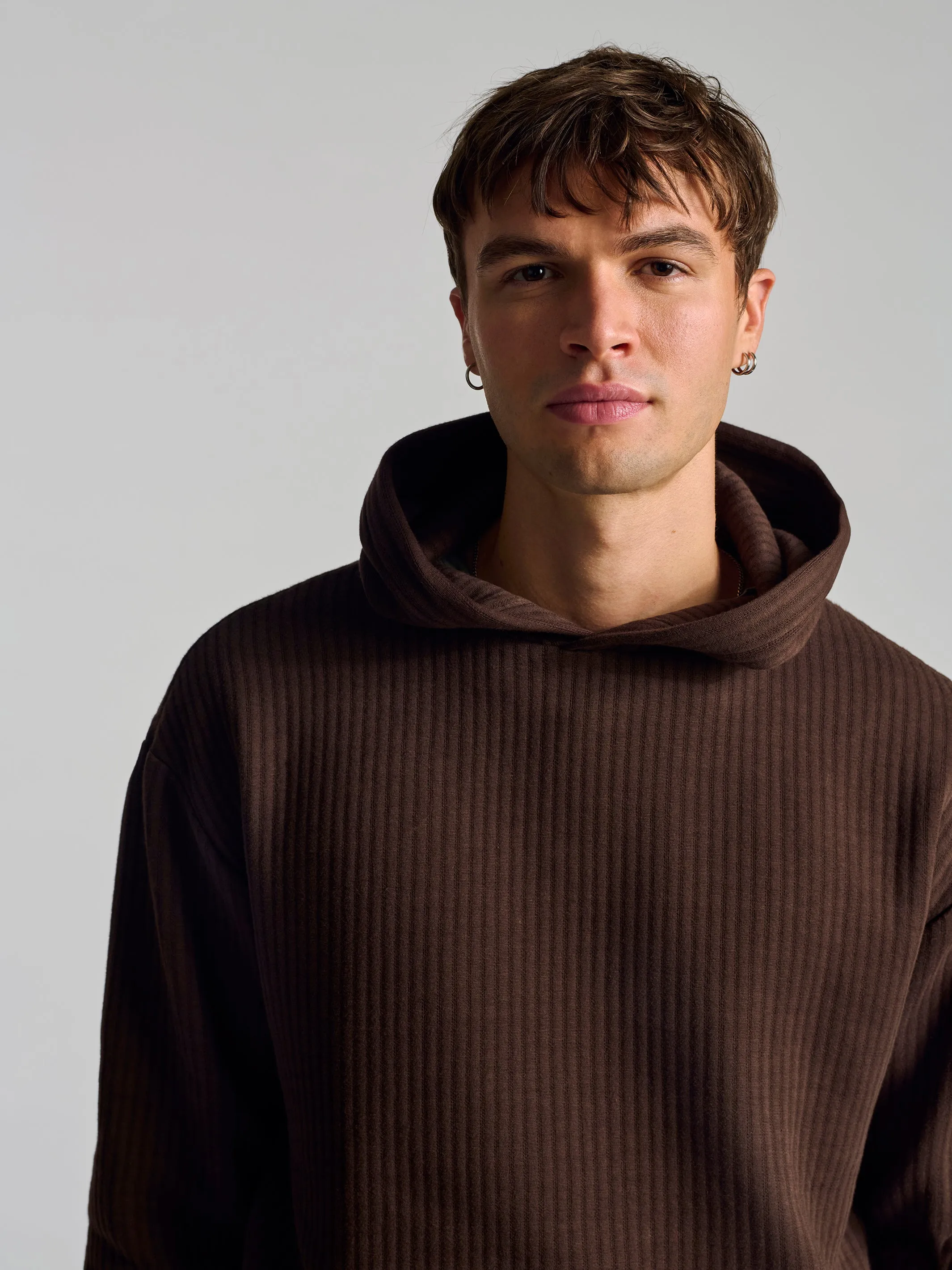 Men's Hooded Sweatshirt In Coffee Bean sold by Brooklyn Industries product image thumbnail 5