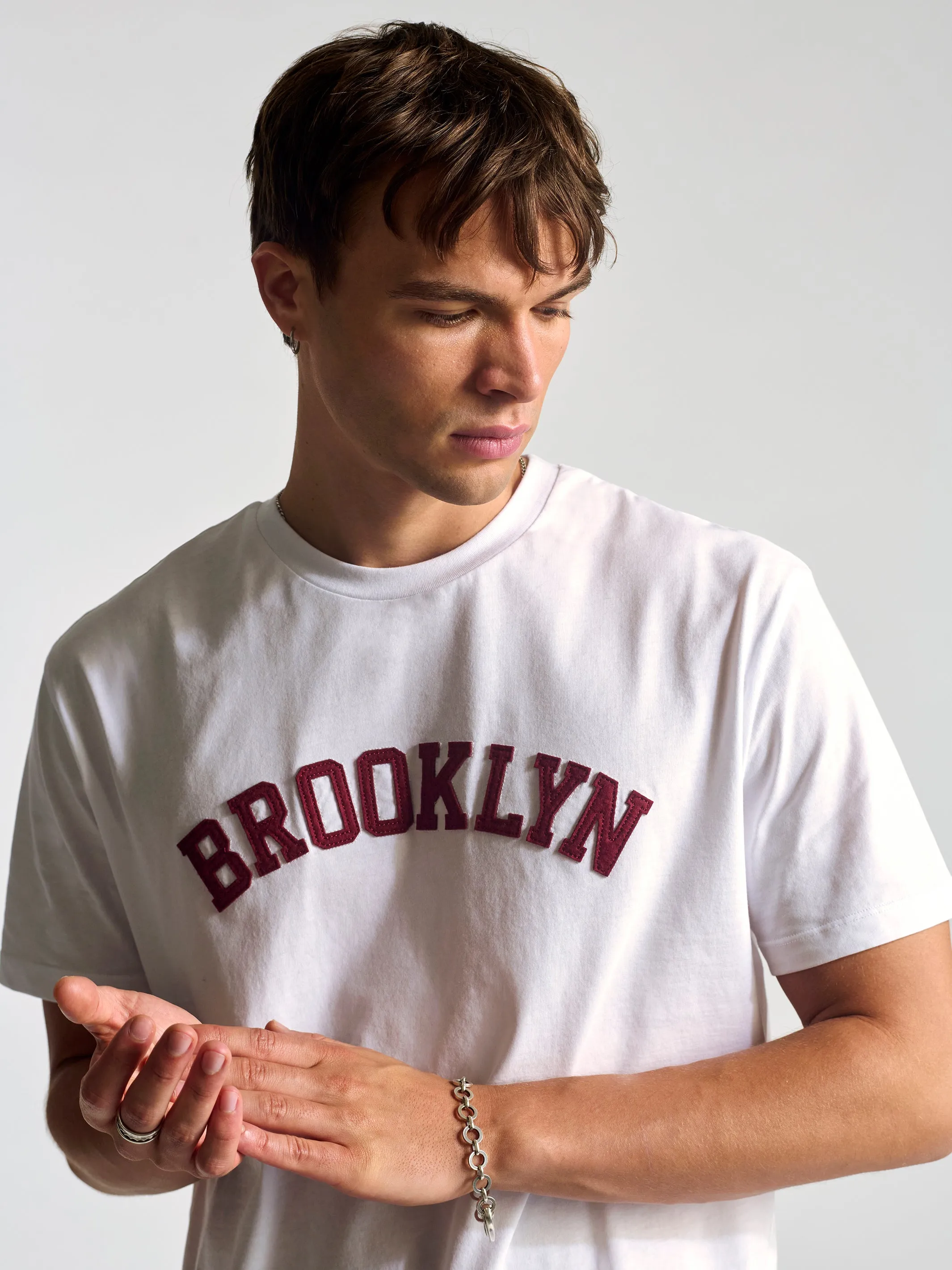 Men's Brooklyn T-Shirt In White sold by Brooklyn Industries product image thumbnail 4