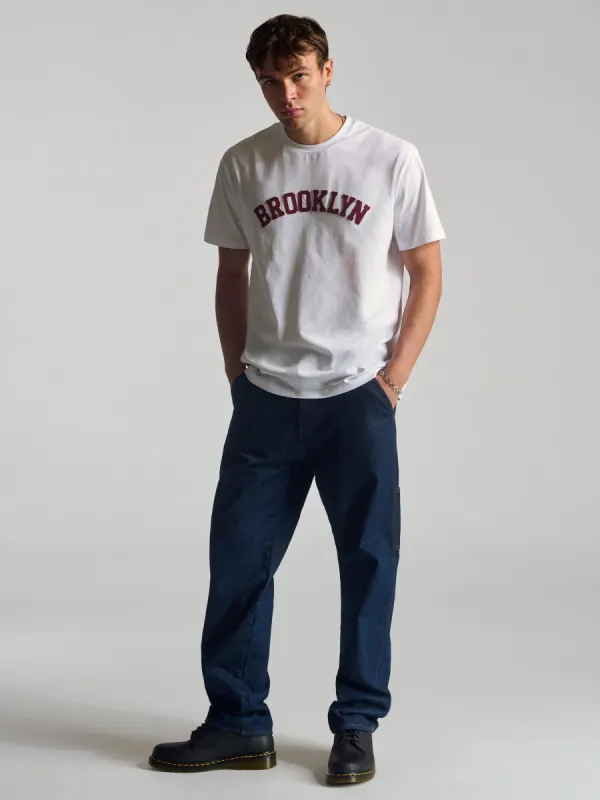 Men's Brooklyn T-Shirt In White sold by Brooklyn Industries