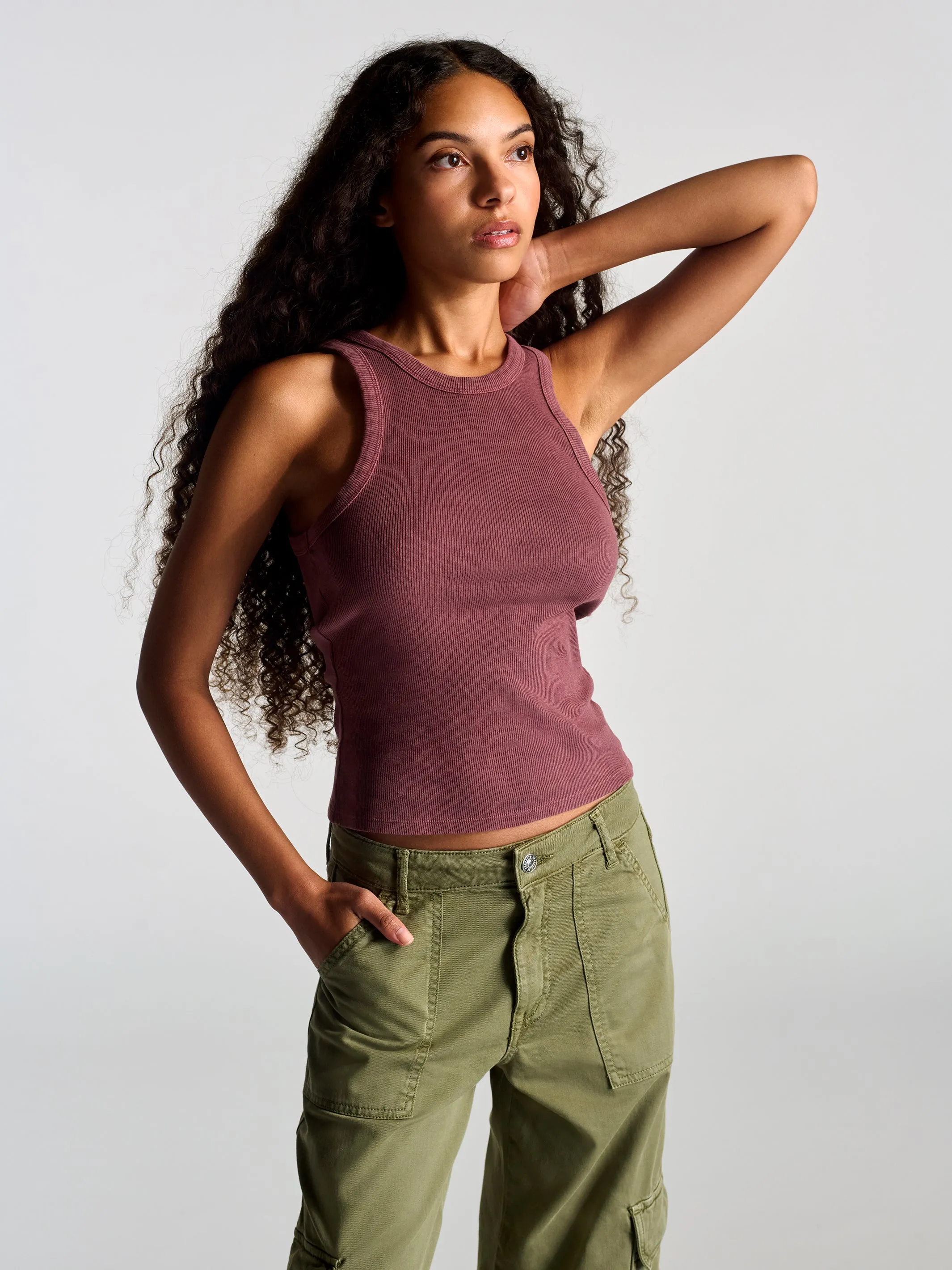 Women's Vintage Tank Top In Brick sold by Brooklyn Industries product image thumbnail 2