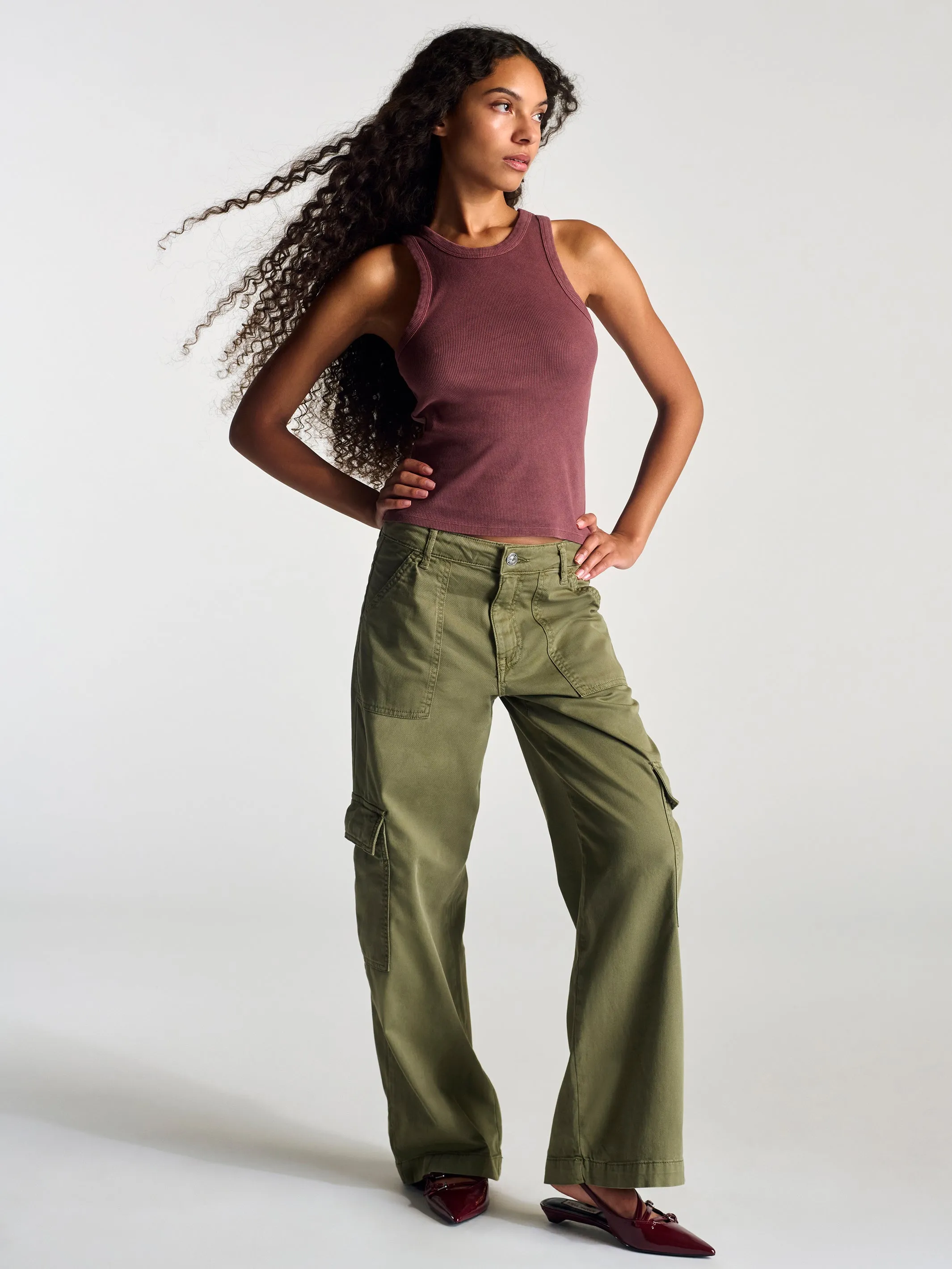 Women's Vintage Tank Top In Brick sold by Brooklyn Industries product image thumbnail 4