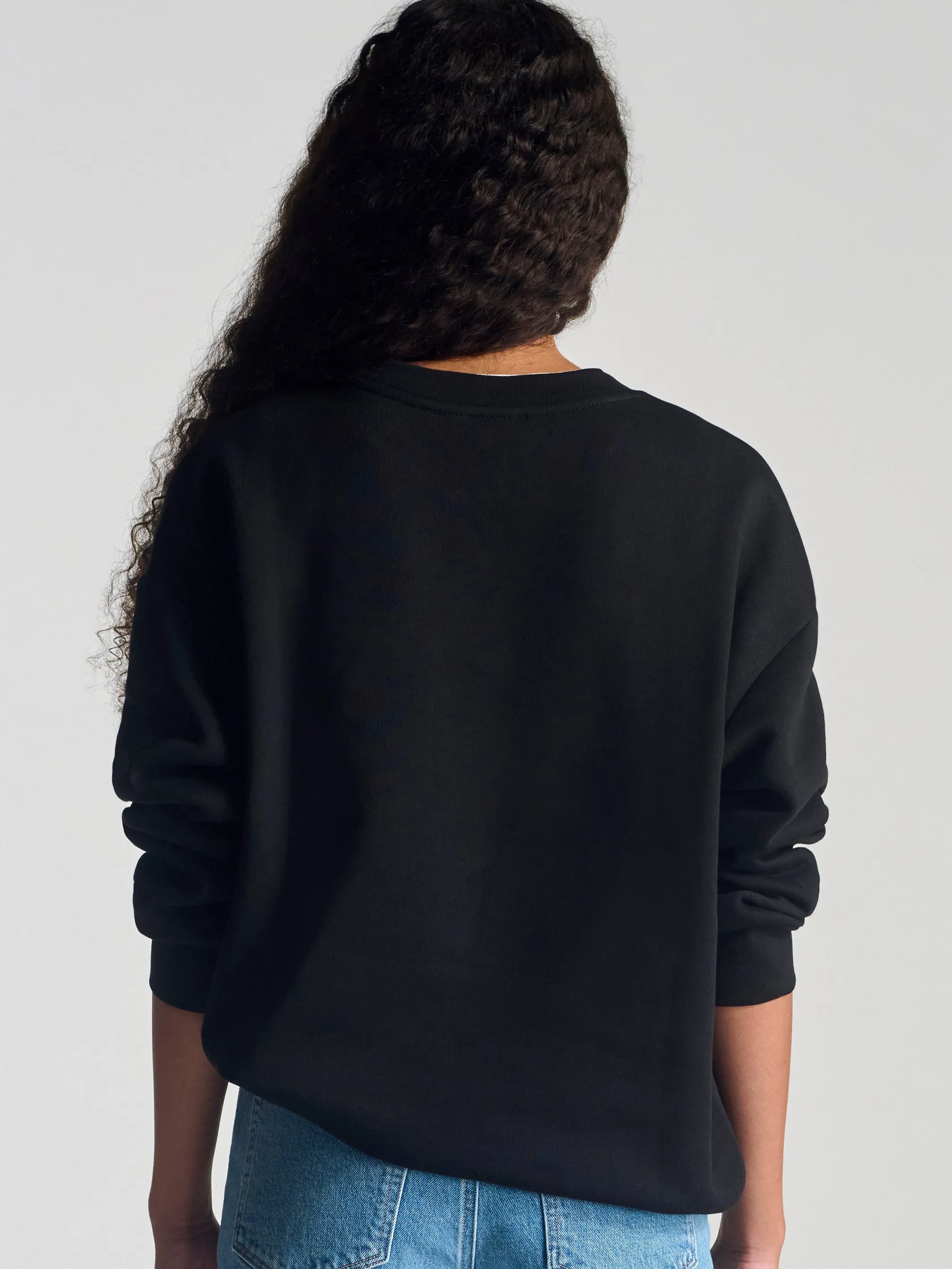Women's Hoyt Crew Neck Sweatshirt In Black sold by Brooklyn Industries product image thumbnail 3