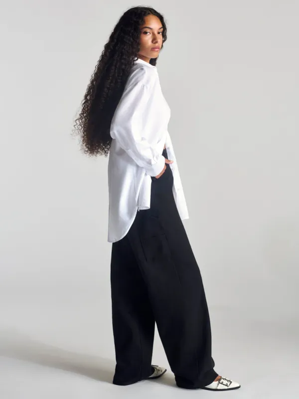 Women's Carpenter Pant In Black Denim sold by Brooklyn Industries