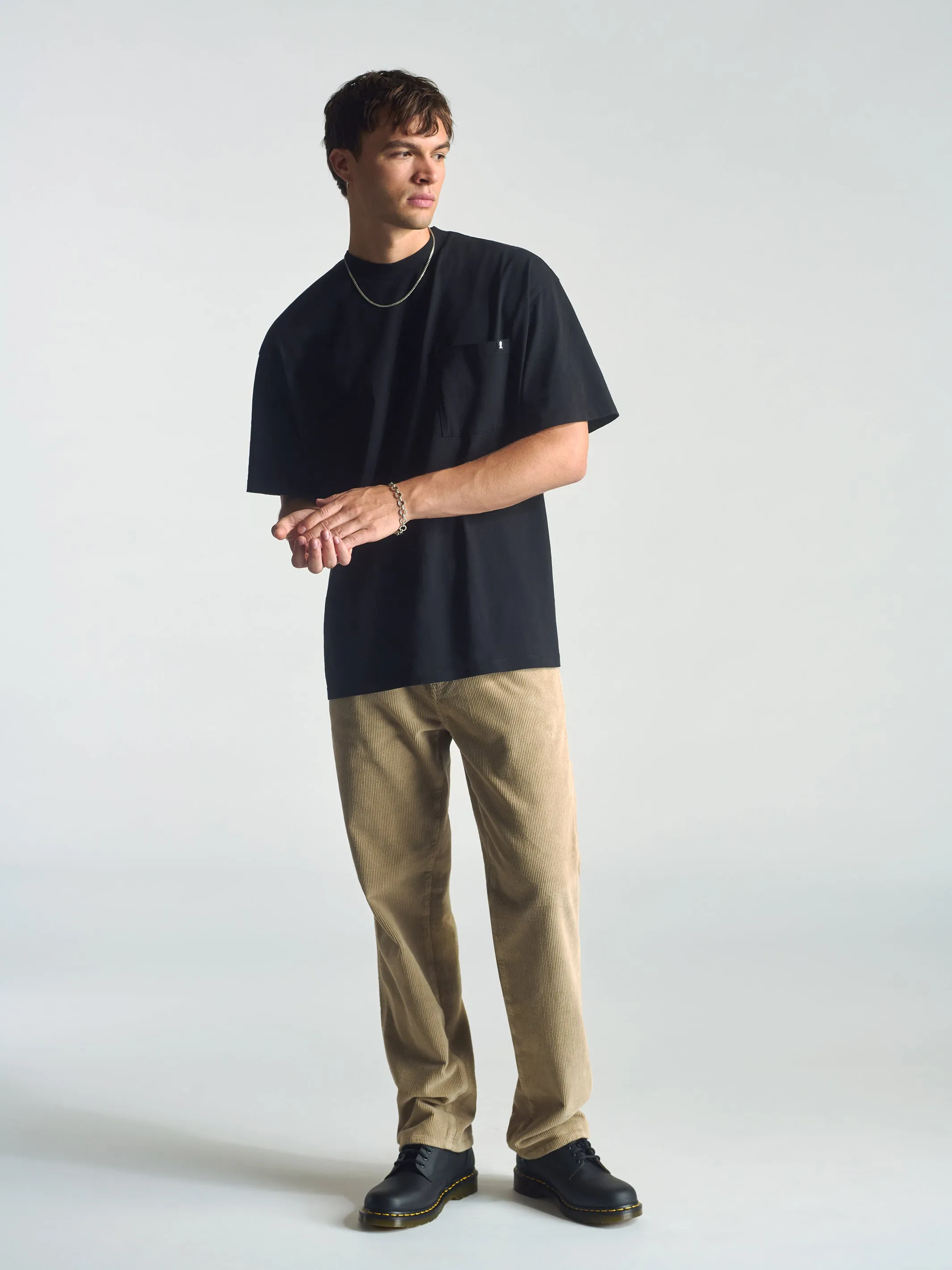 Men's Short Sleeve Pocket T-Shirt In Black sold by Brooklyn Industries product image thumbnail 2