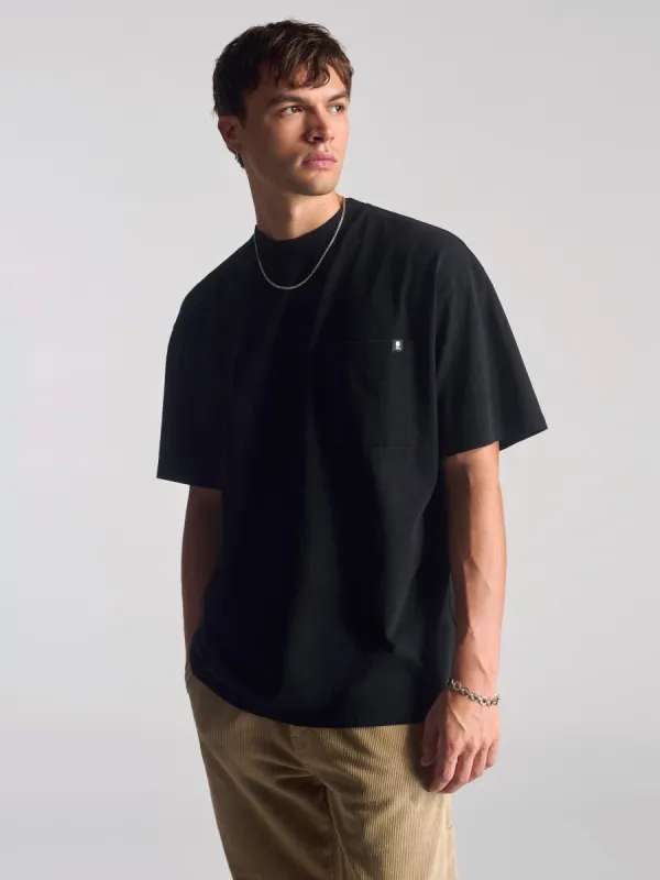Men's Short Sleeve Pocket T-Shirt In Black sold by Brooklyn Industries
