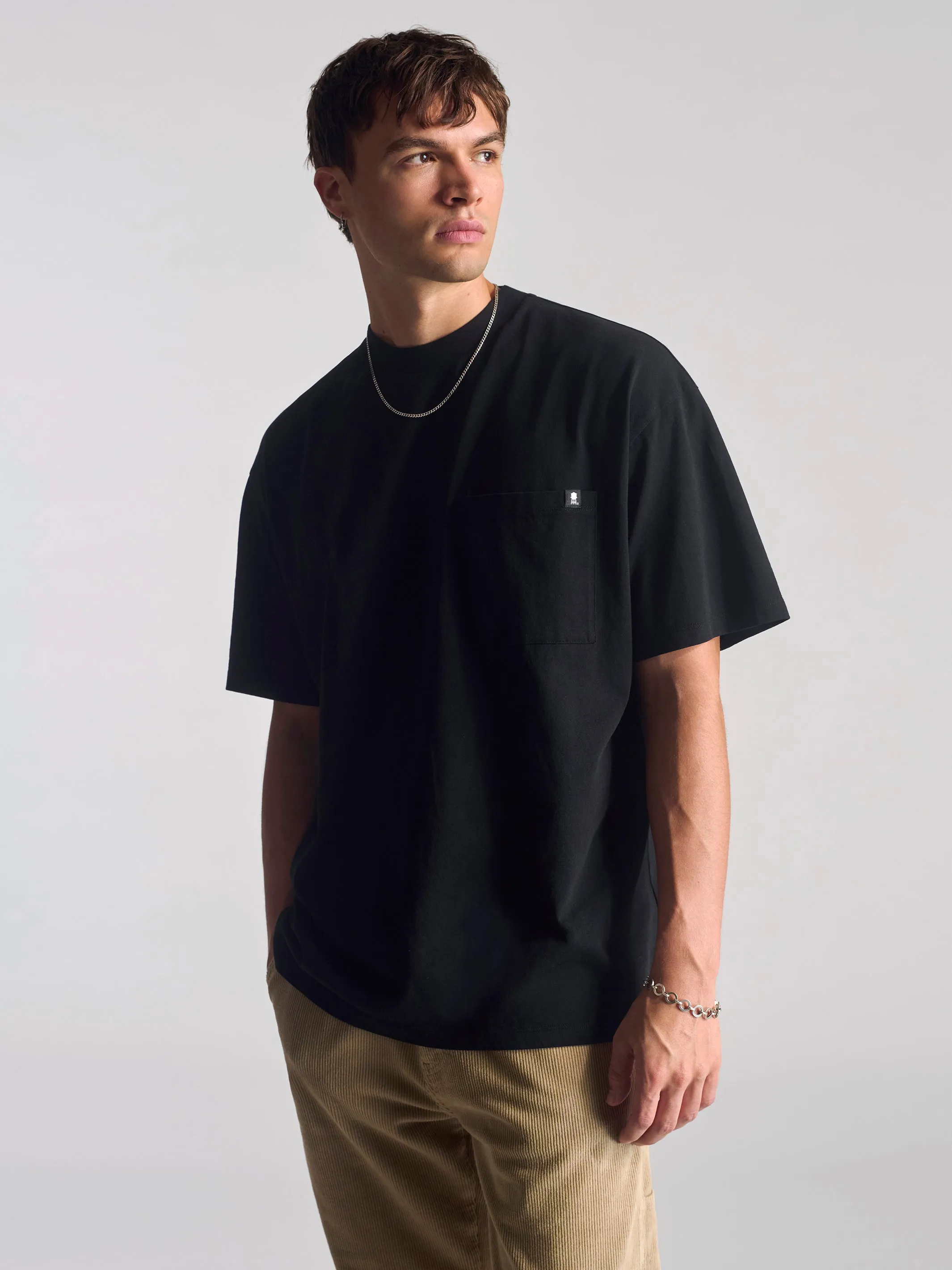 Men's Short Sleeve Pocket T-Shirt In Black sold by Brooklyn Industries