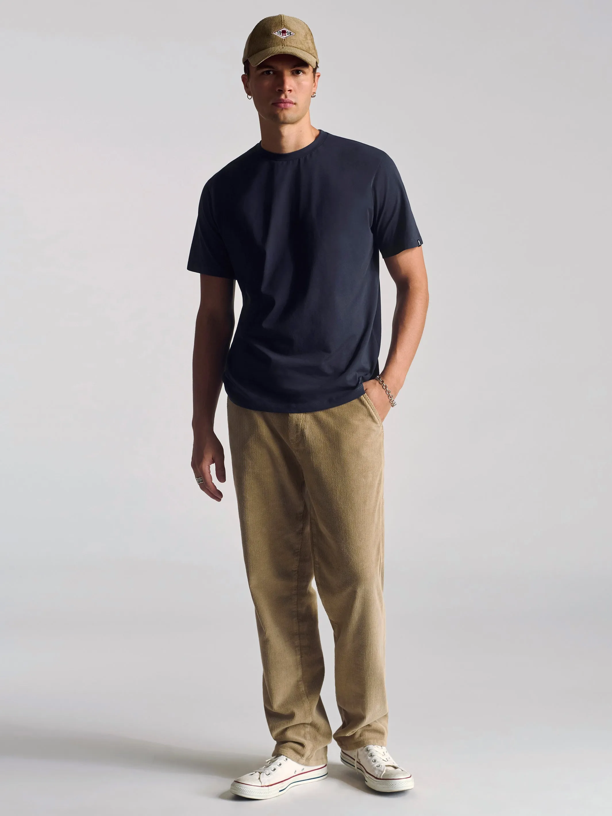 Men's Crew Neck Basic T-Shirt In Total Eclipse sold by Brooklyn Industries product image thumbnail 2