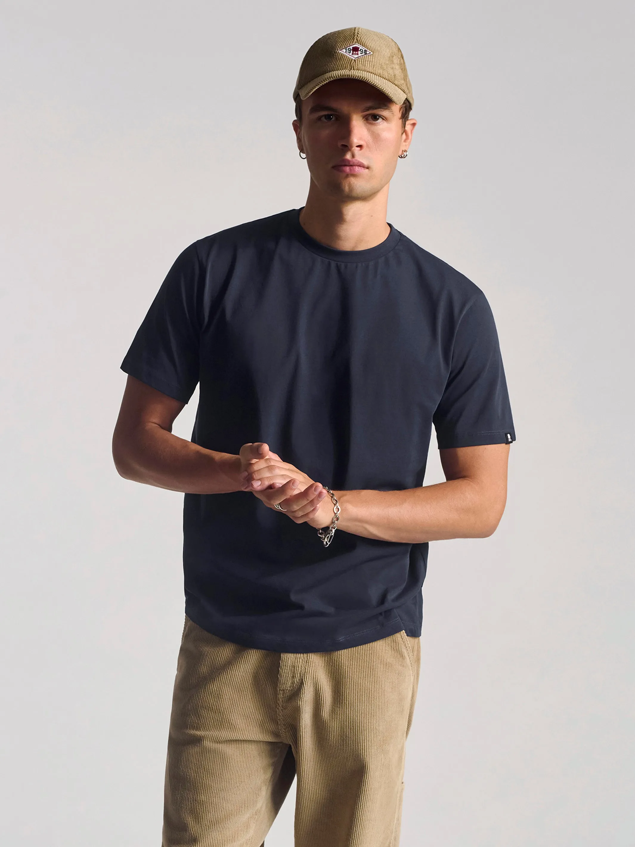 Men's Crew Neck Basic T-Shirt In Total Eclipse sold by Brooklyn Industries