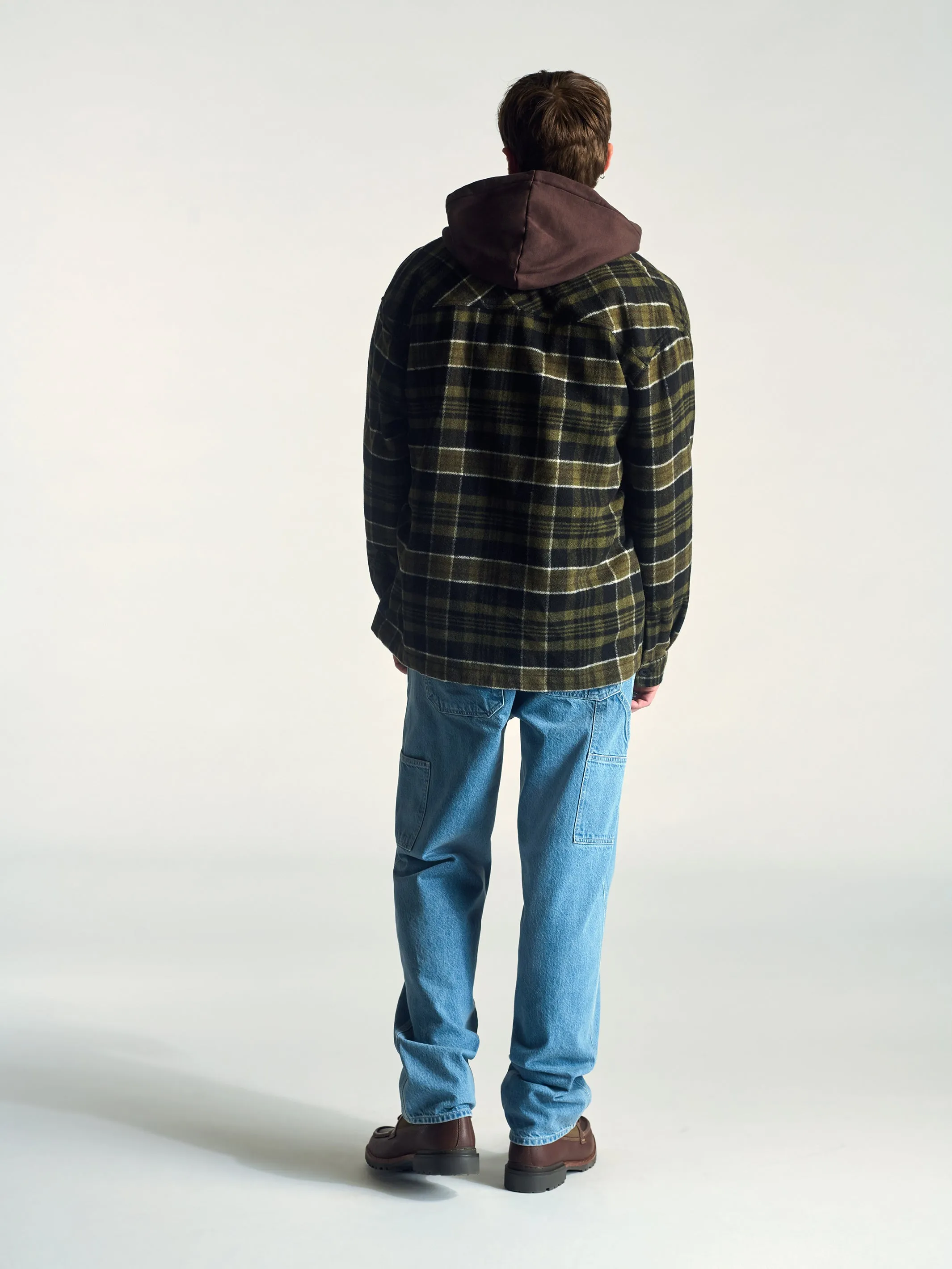 Men's Overshirt In Kombu Green Check sold by Brooklyn Industries product image thumbnail 5