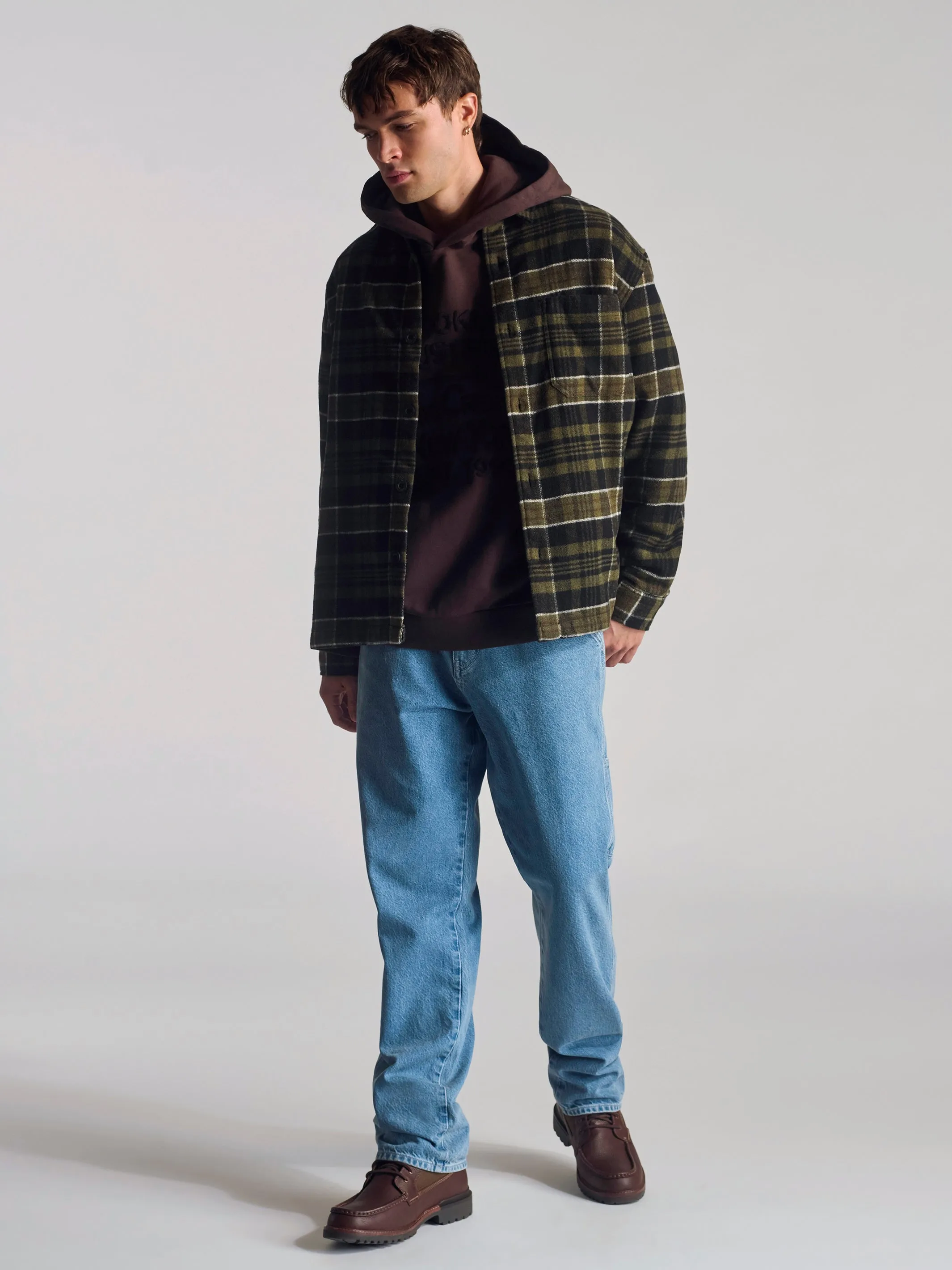 Men's Overshirt In Kombu Green Check sold by Brooklyn Industries product image thumbnail 2