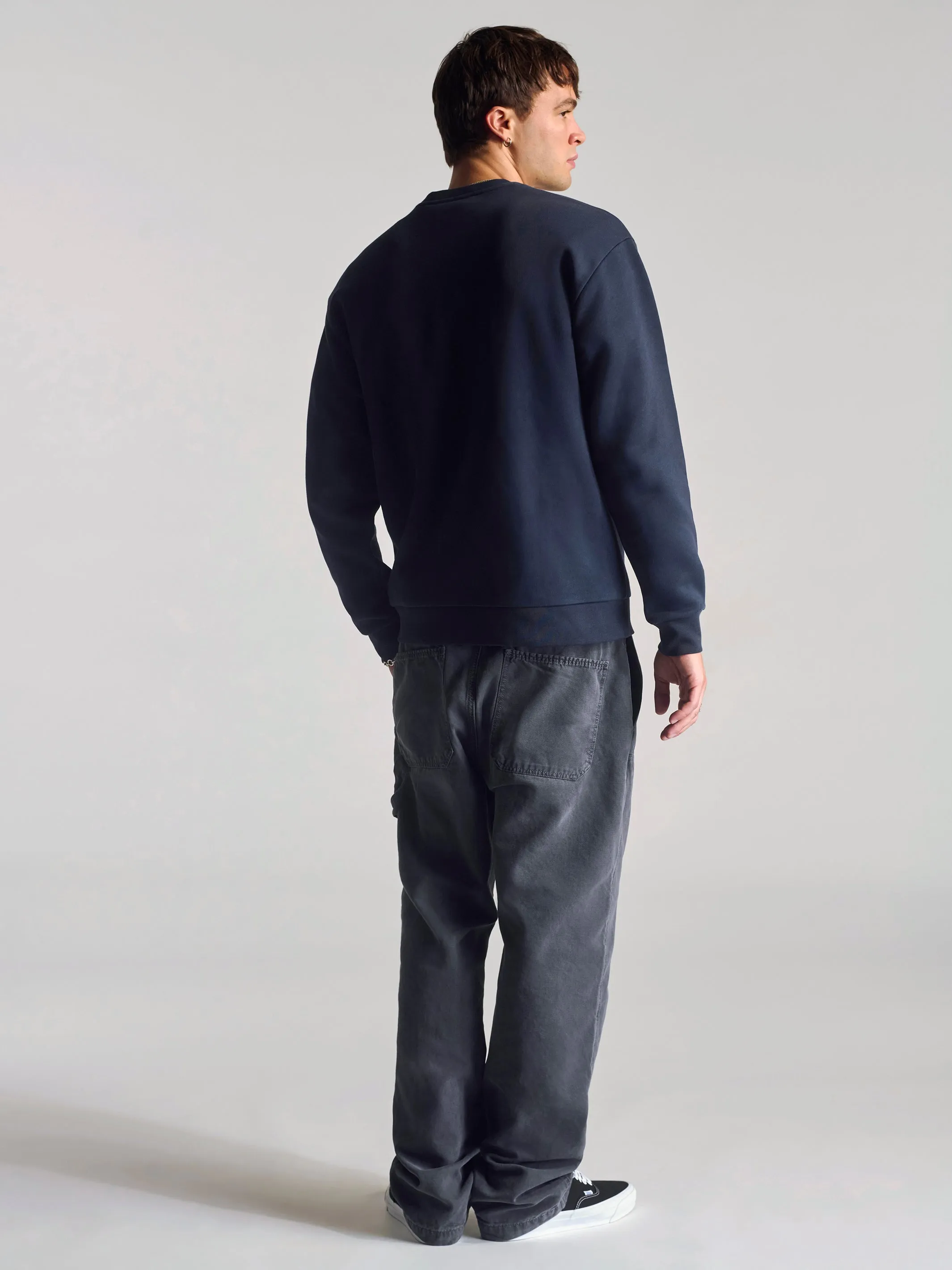 Men's City Printed Crew Neck Sweatshirt In Total Eclipse sold by Brooklyn Industries product image thumbnail 2