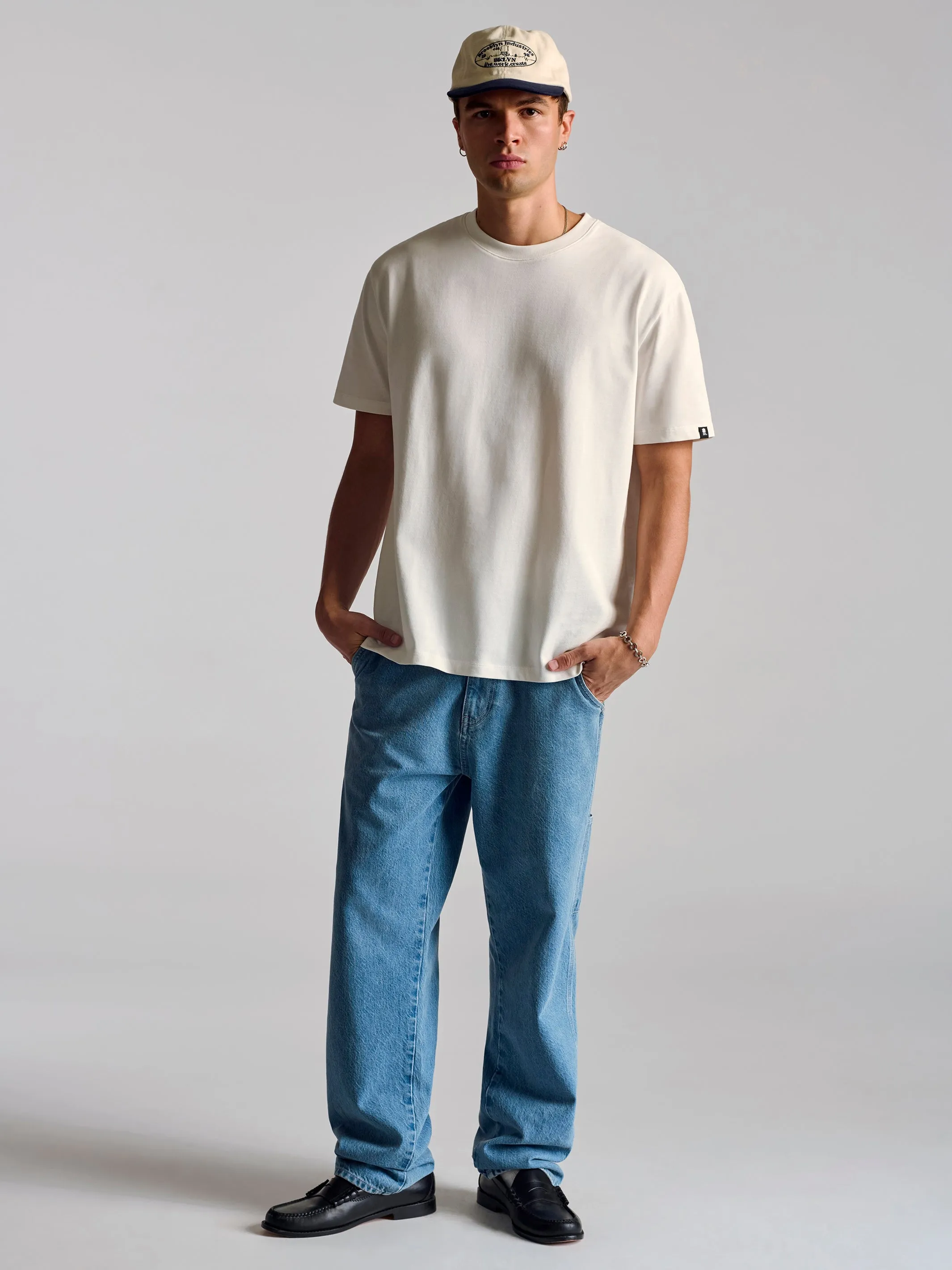 Men's Basic T-Shirt In Antique White sold by Brooklyn Industries product image thumbnail 3