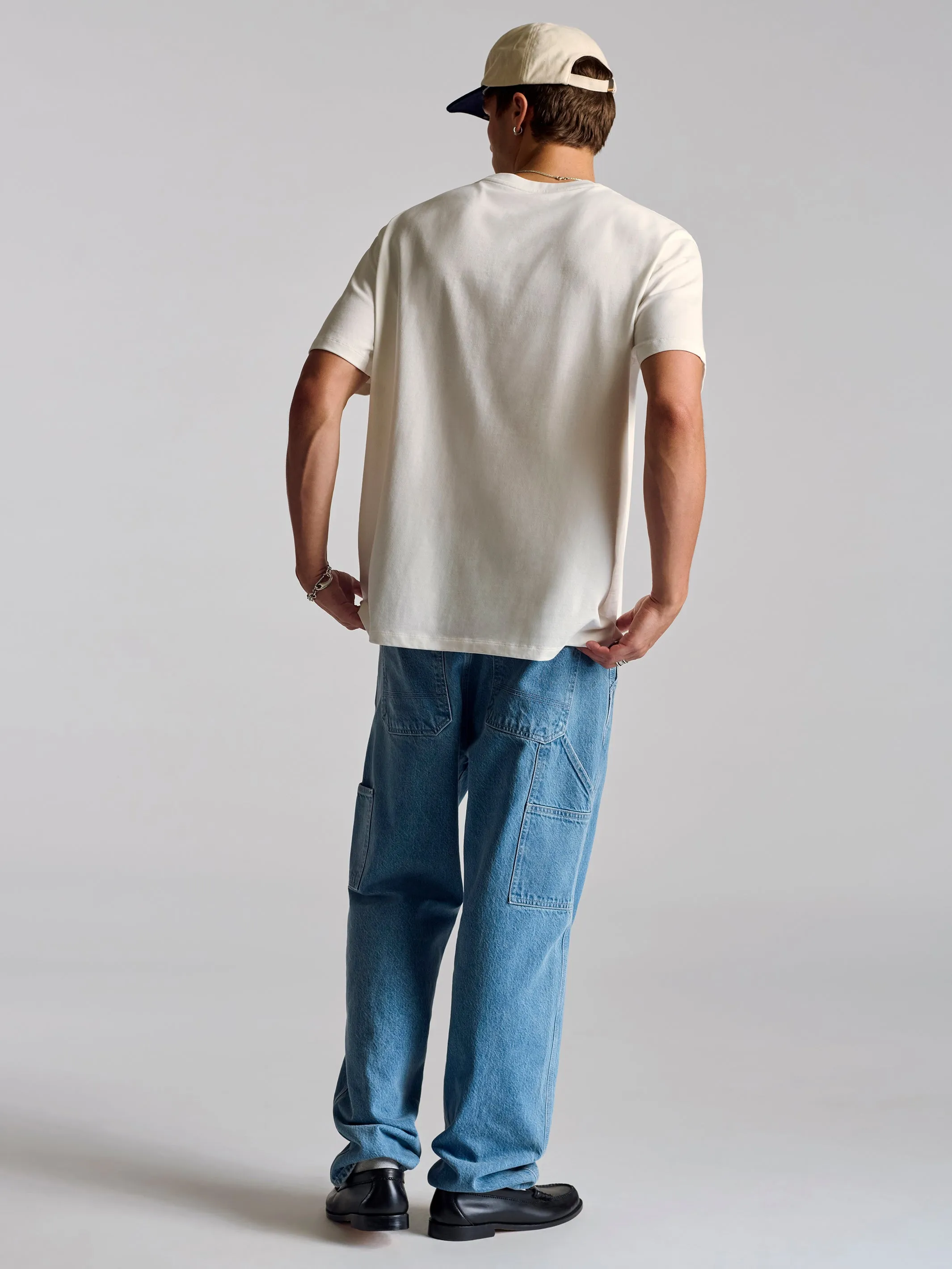 Men's Basic T-Shirt In Antique White sold by Brooklyn Industries product image thumbnail 4