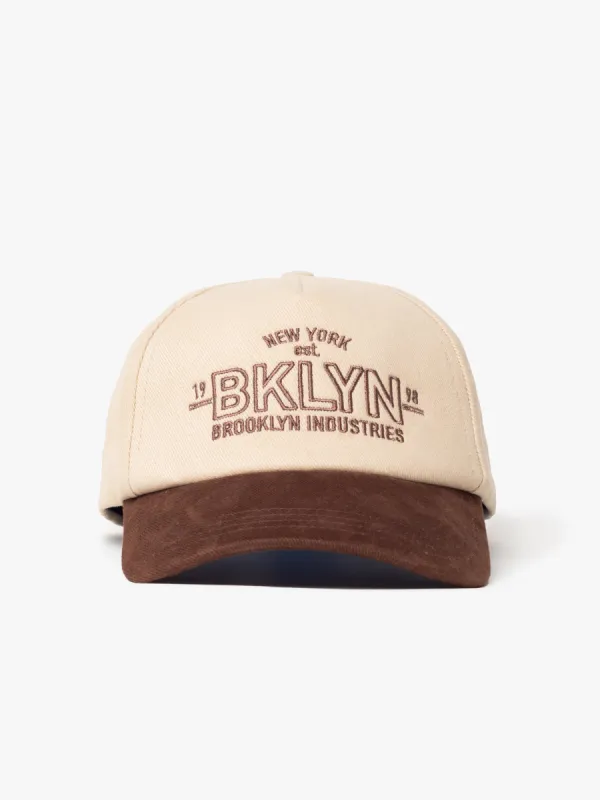 BKLYN Logo Cap in Beige sold by Brooklyn Industries