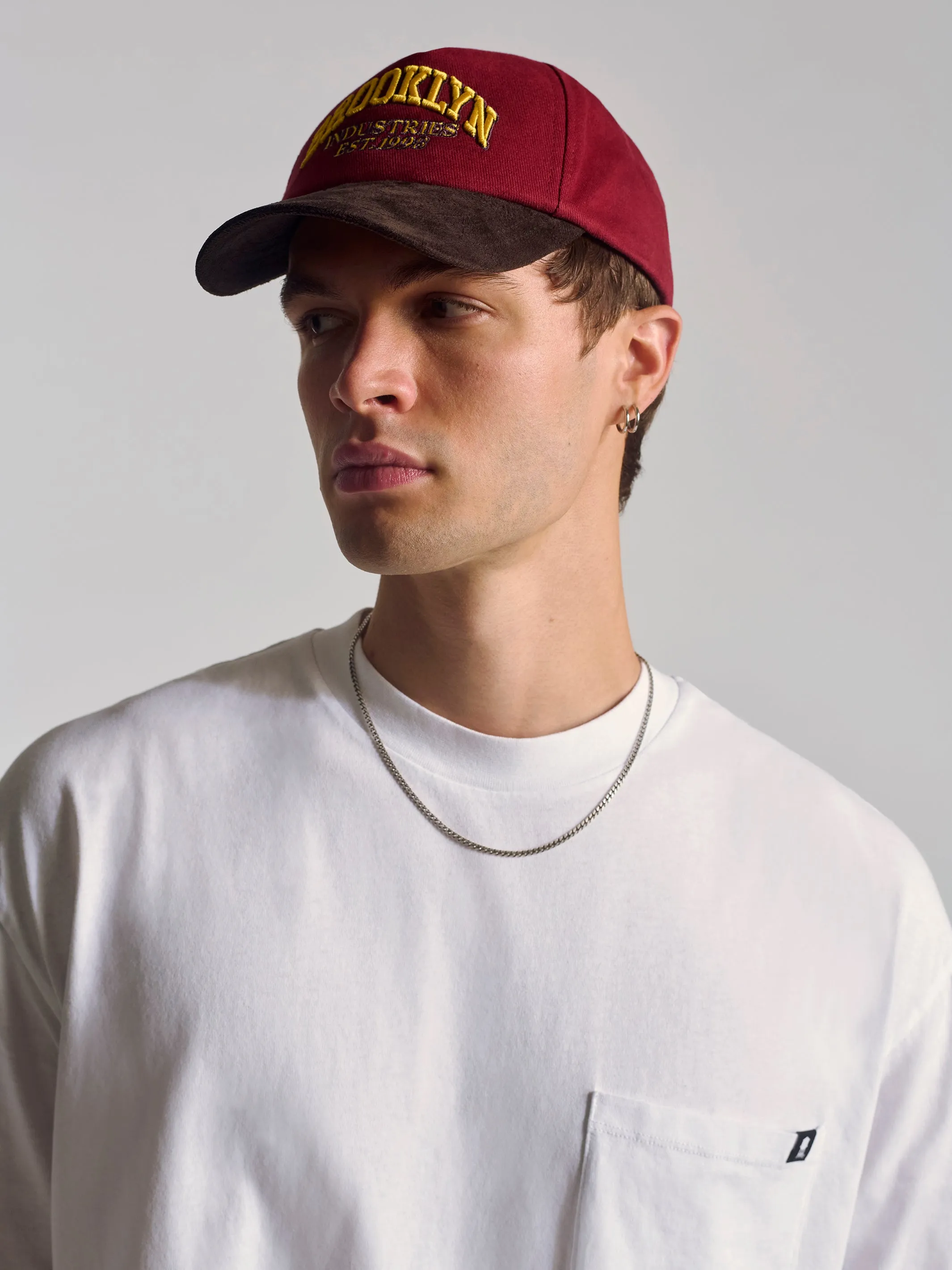 BKI Logo Cap in Bordeaux sold by Brooklyn Industries product image thumbnail 4