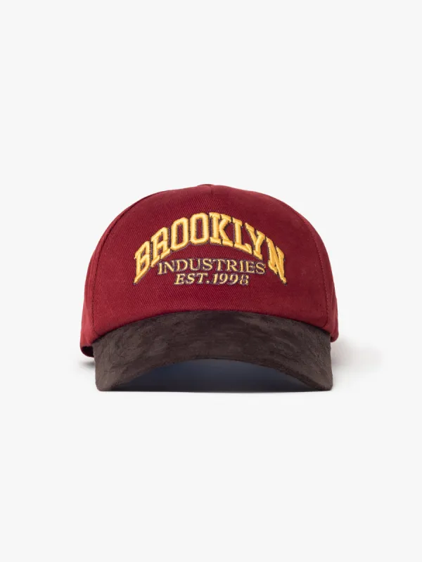 BKI Logo Cap in Bordeaux sold by Brooklyn Industries
