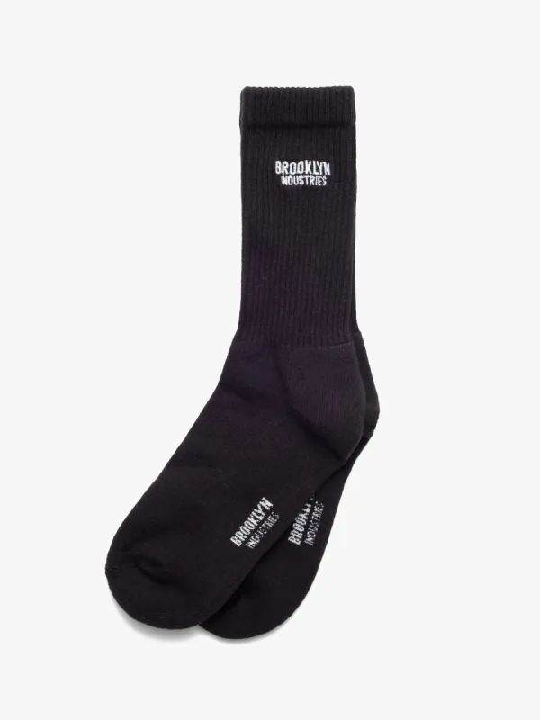 Men's Socket Socks in Black sold by Brooklyn Industries