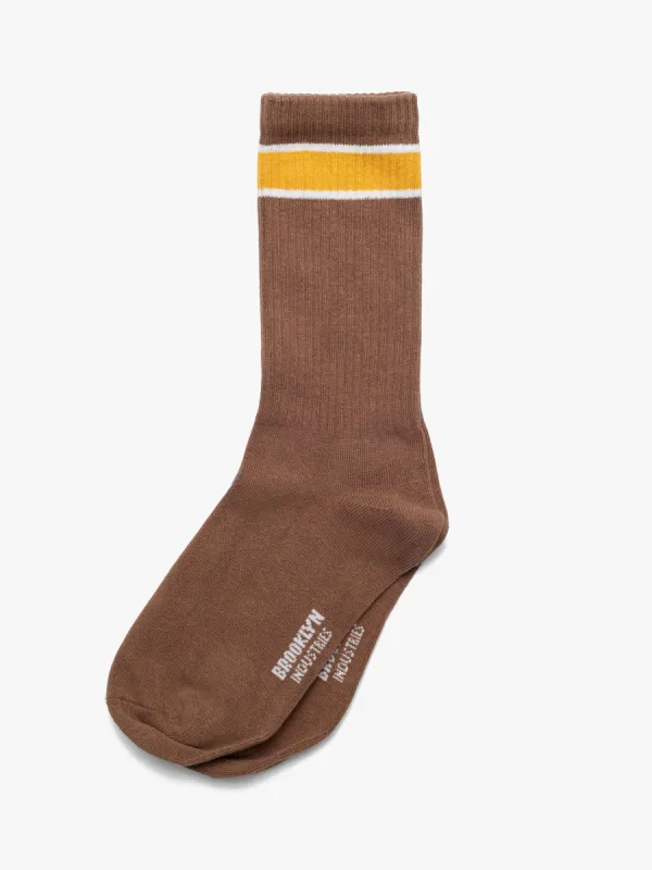 Men's Socket Socks in Coffee Liqueur sold by Brooklyn Industries