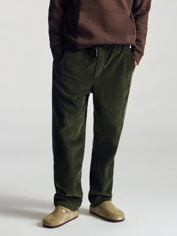 Men's Cord Pants in Moss sold by Brooklyn Industries