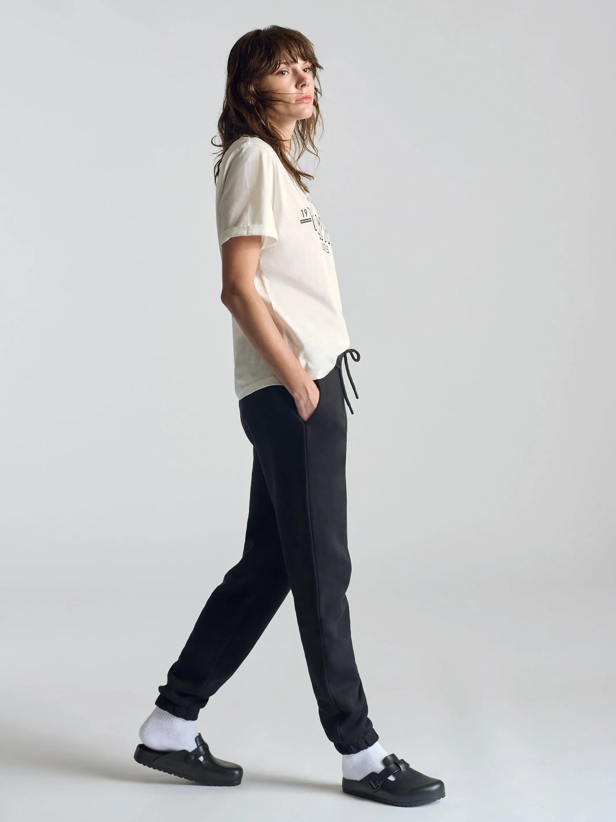 Women's BKLYN T-Shirt In Antique White sold by Brooklyn Industries product image thumbnail 4