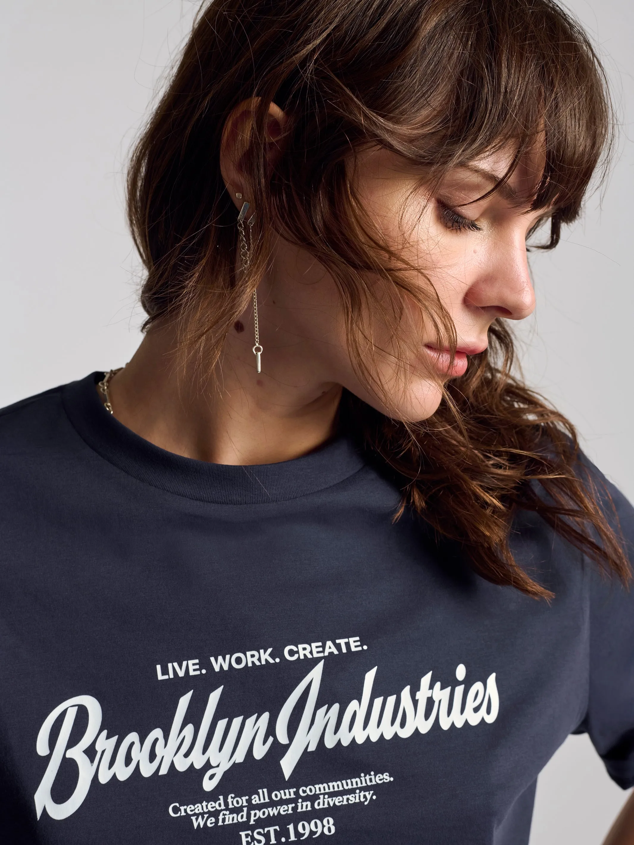 Women's Brooklyn 1998 T-Shirt In Navy sold by Brooklyn Industries product image thumbnail 4