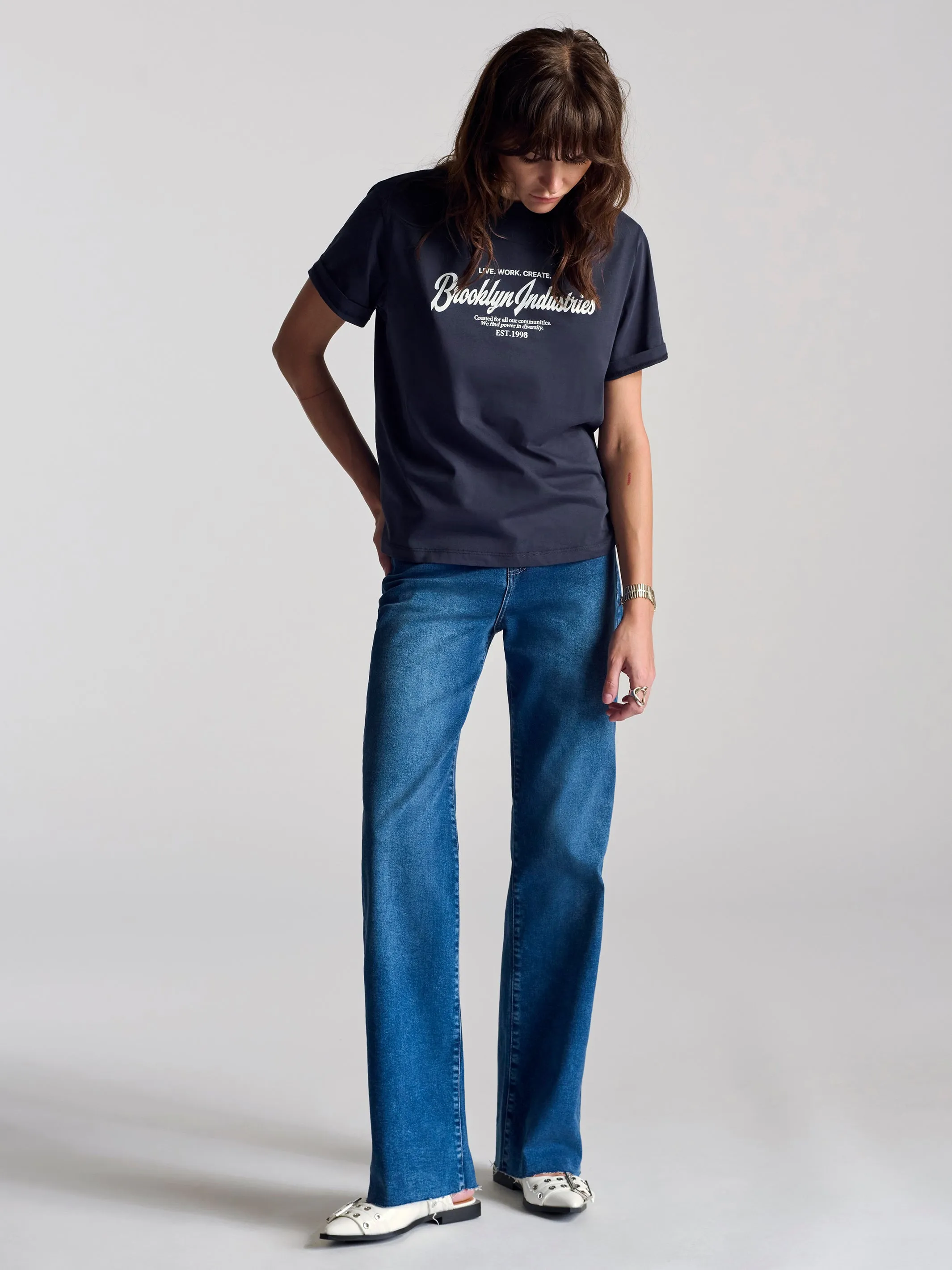 Women's Brooklyn 1998 T-Shirt In Navy sold by Brooklyn Industries product image thumbnail 2