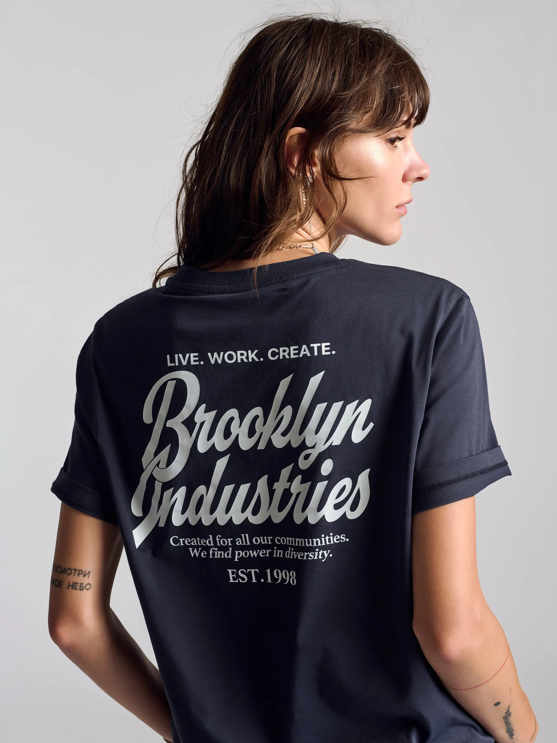 Women's Brooklyn 1998 T-Shirt In Navy sold by Brooklyn Industries product image thumbnail 5