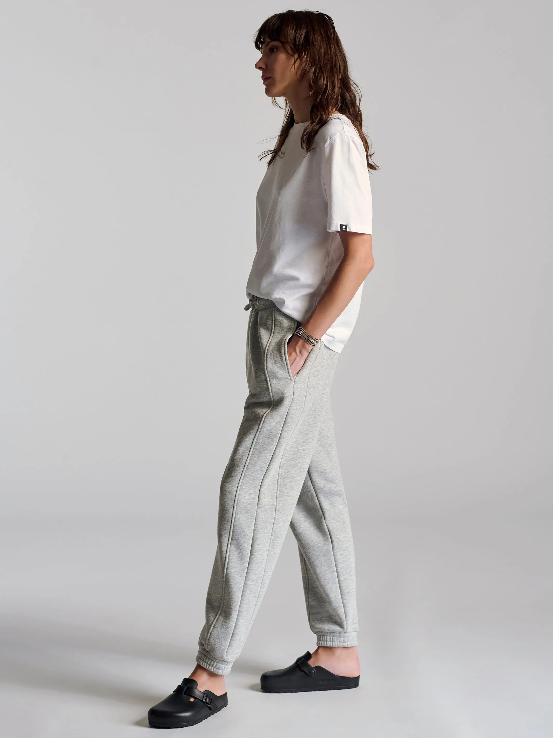 Women's Morgan Sweatpants In Grey Melange sold by Brooklyn Industries product image thumbnail 4