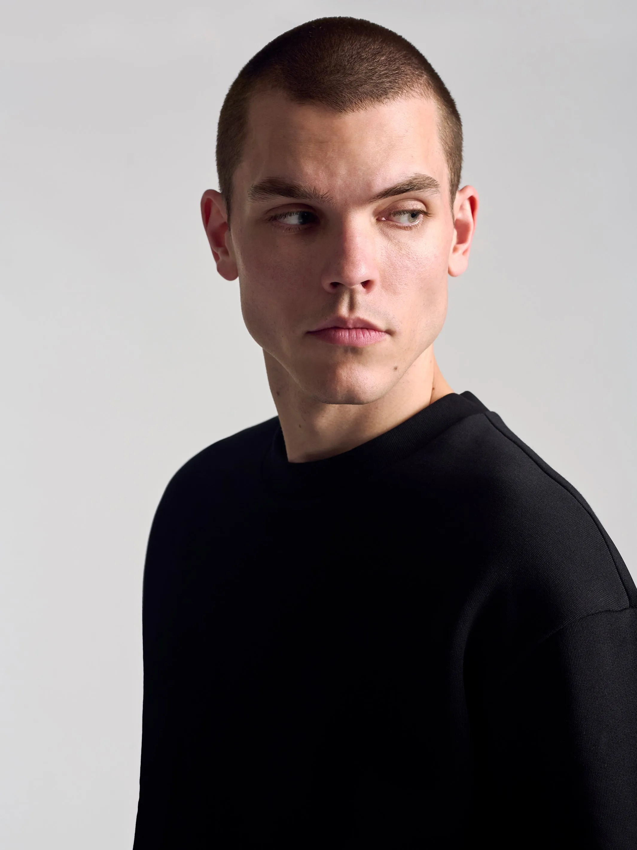 Men's Hoyt Crew Neck Sweatshirt In Black sold by Brooklyn Industries product image thumbnail 5