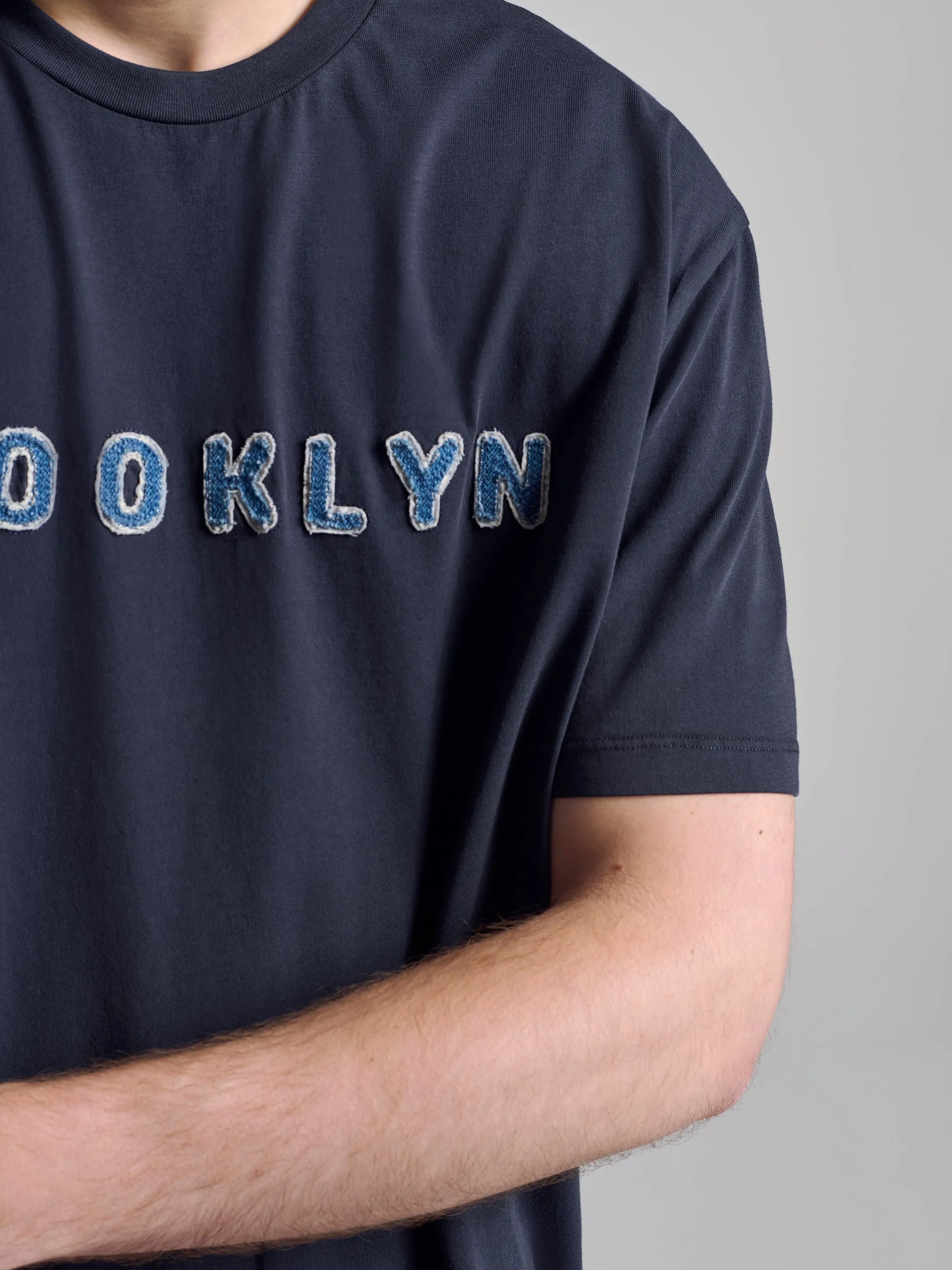 Men's Brooklyn T-Shirt In Total Eclipse sold by Brooklyn Industries product image thumbnail 3