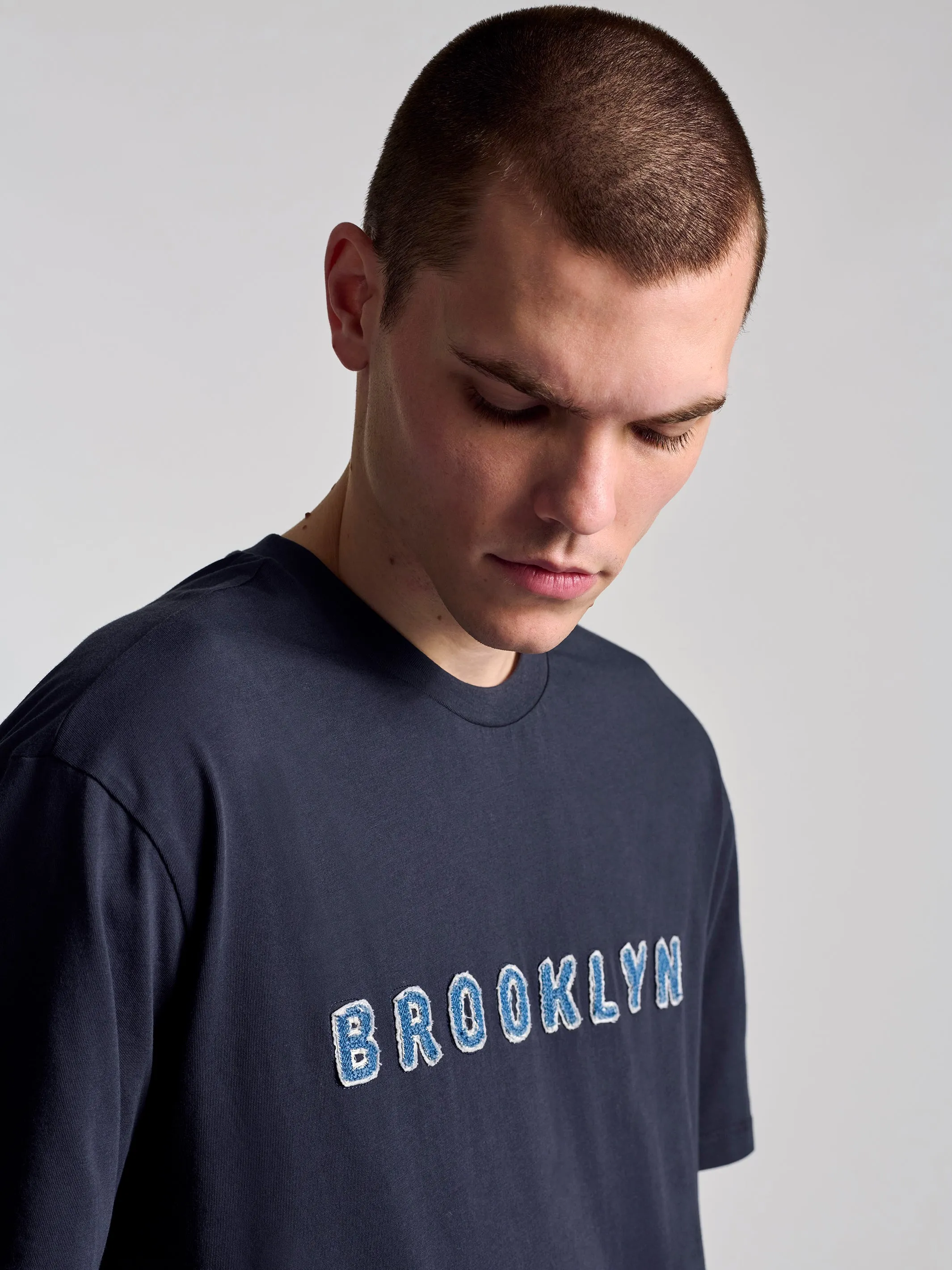 Men's Brooklyn T-Shirt In Total Eclipse sold by Brooklyn Industries product image thumbnail 2