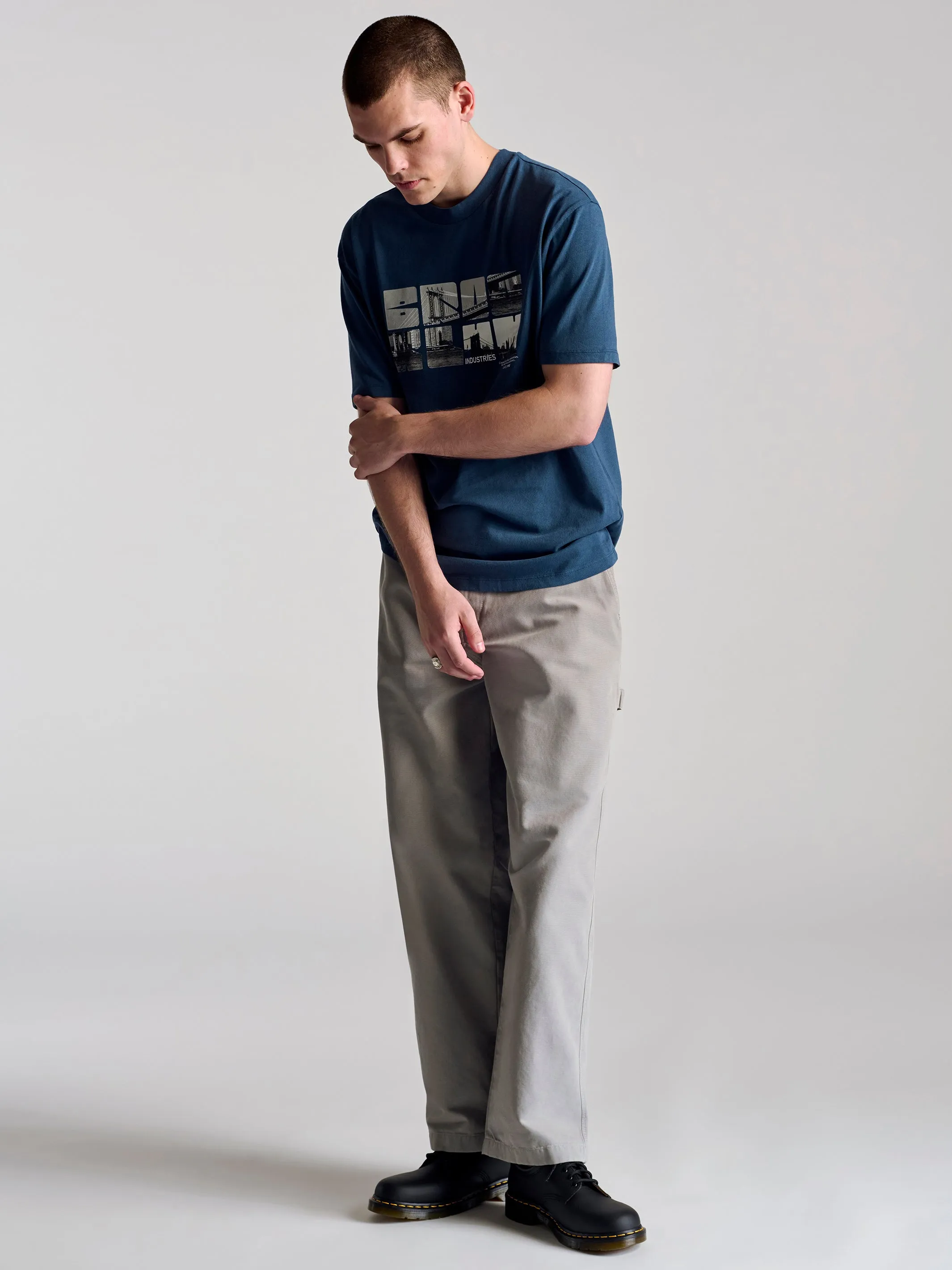 Men's City Printed T-Shirt In Dark Denim sold by Brooklyn Industries product image thumbnail 4