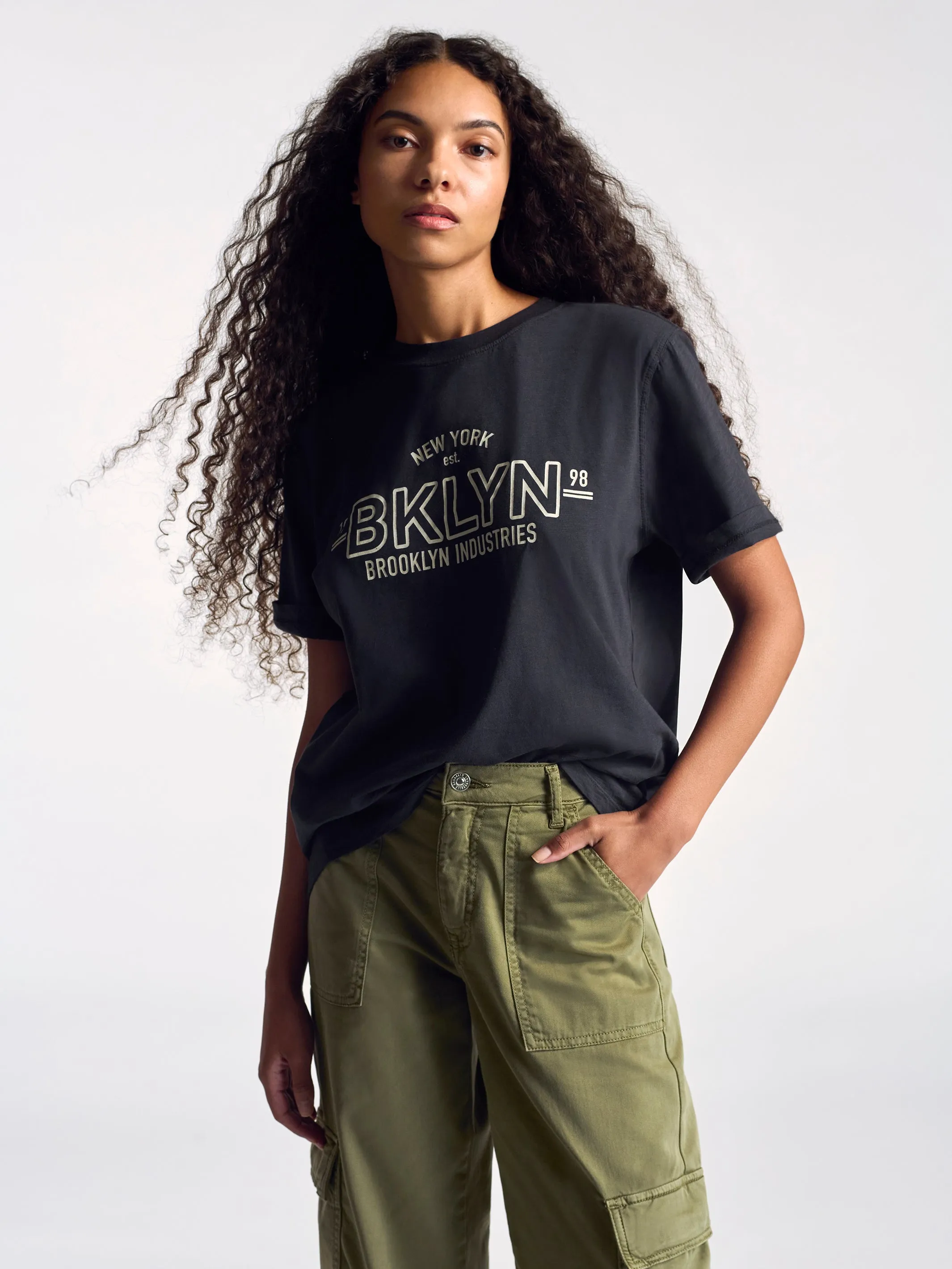 Women's BKLYN T-Shirt In Black sold by Brooklyn Industries