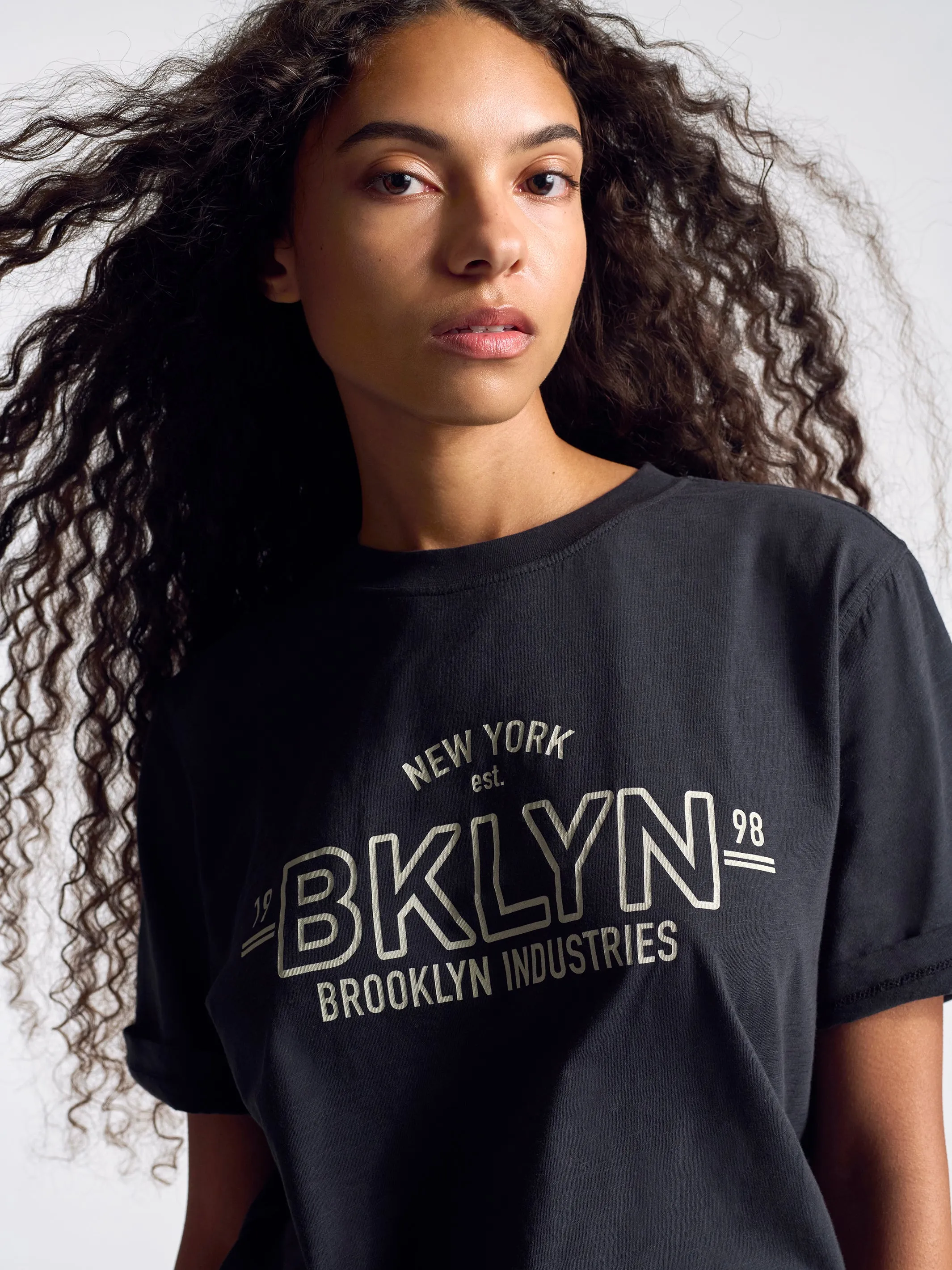 Women's BKLYN T-Shirt In Black sold by Brooklyn Industries product image thumbnail 2