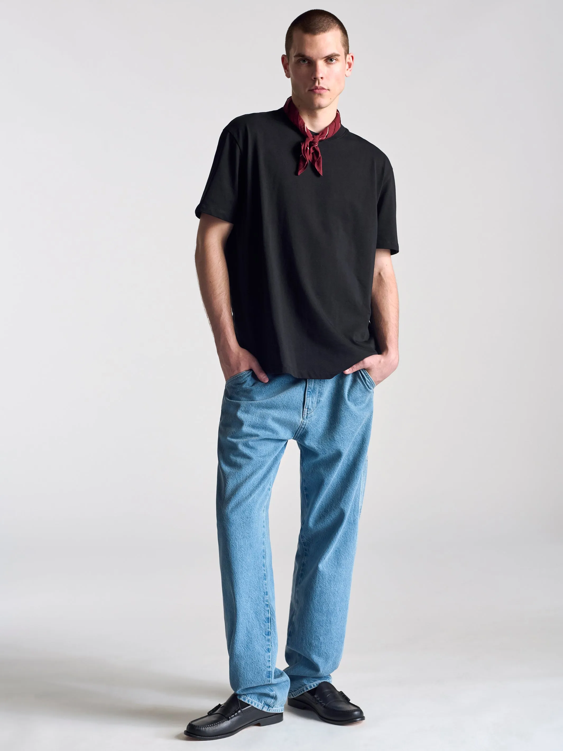 Men's Crew Neck Basic T-Shirt In Black sold by Brooklyn Industries product image thumbnail 2