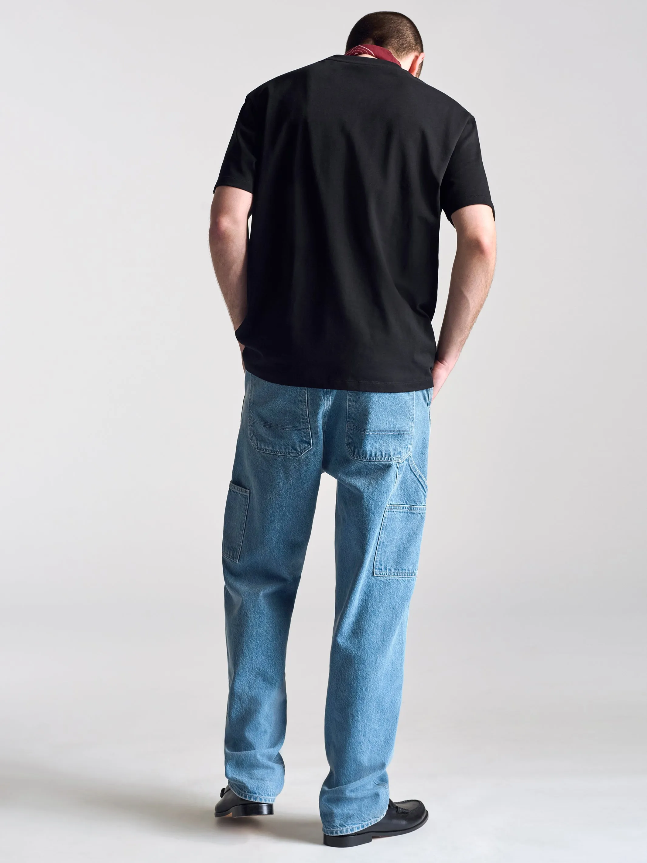 Men's Crew Neck Basic T-Shirt In Black sold by Brooklyn Industries product image thumbnail 4