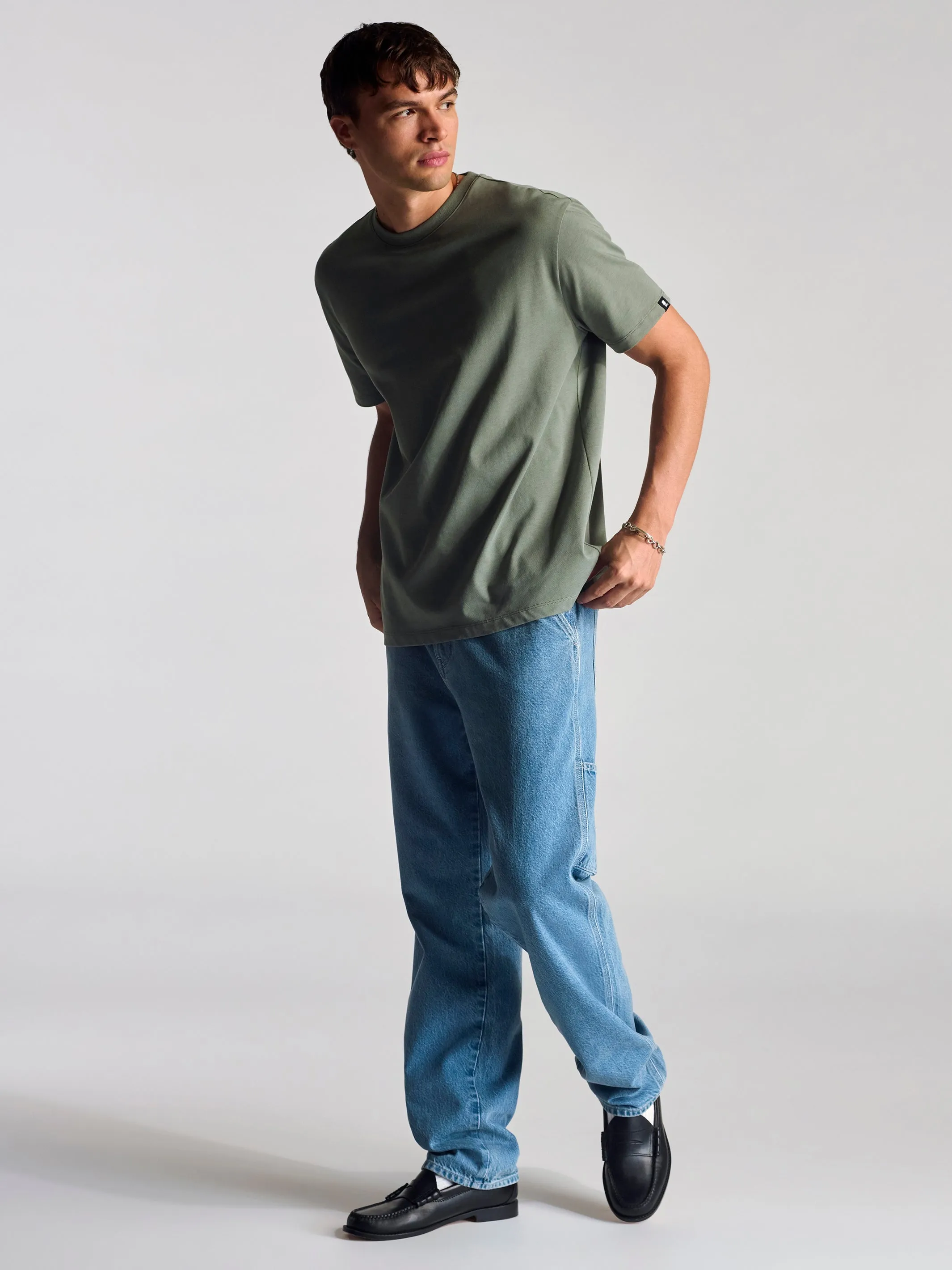 Men's Basic T-Shirt In Agave Green sold by Brooklyn Industries product image thumbnail 4