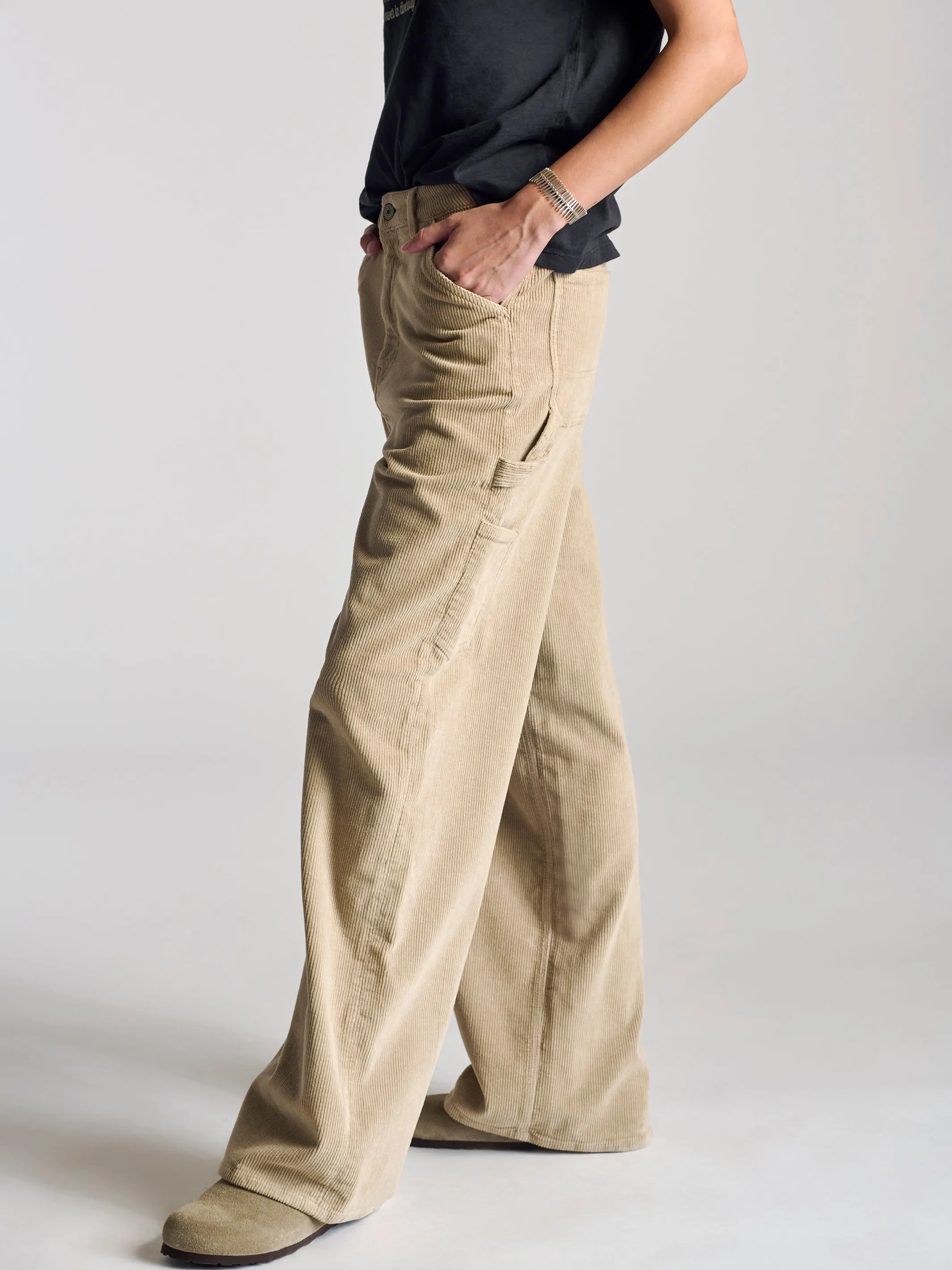 Women's Carpenter Pant In Pure Cashmere Cord sold by Brooklyn Industries product image thumbnail 2