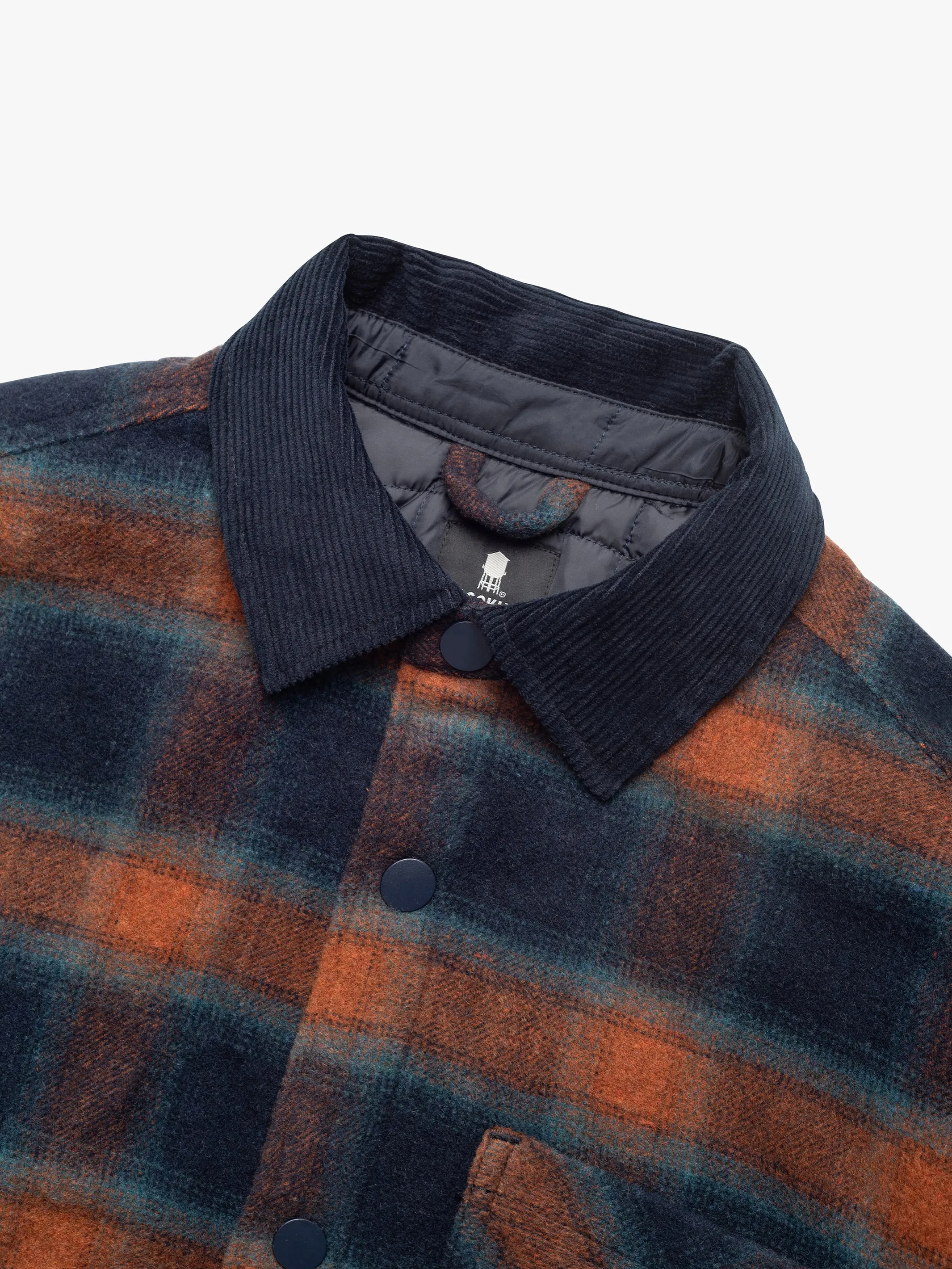 Men's Checked Shacket In Brick Red Check sold by Brooklyn Industries product image thumbnail 2