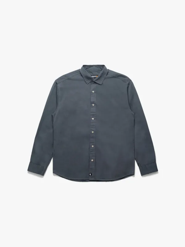 Men's Long Sleeve Shirt In Orion Blue sold by Brooklyn Industries