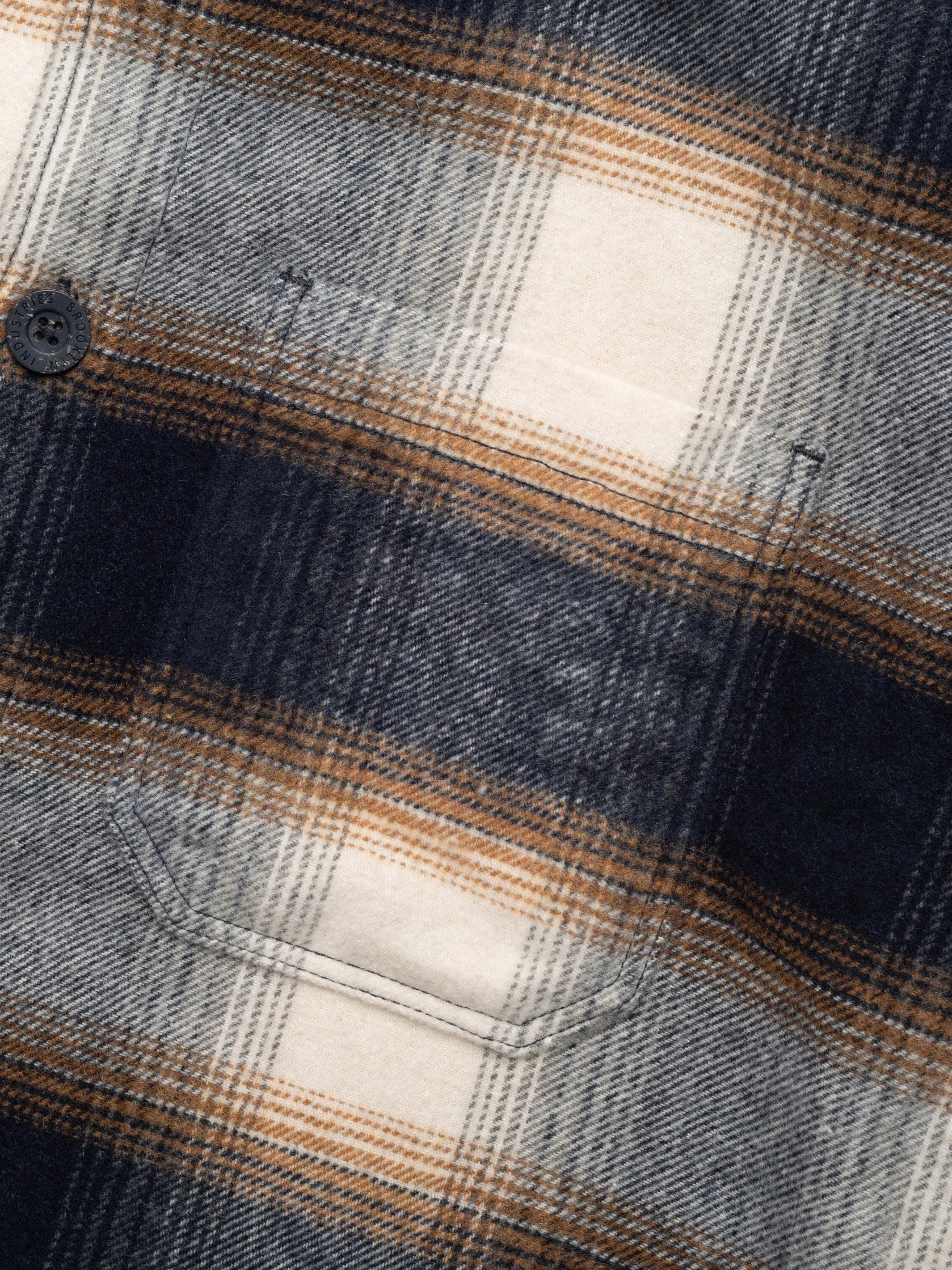 Men's Overshirt In Brown Check sold by Brooklyn Industries product image thumbnail 3